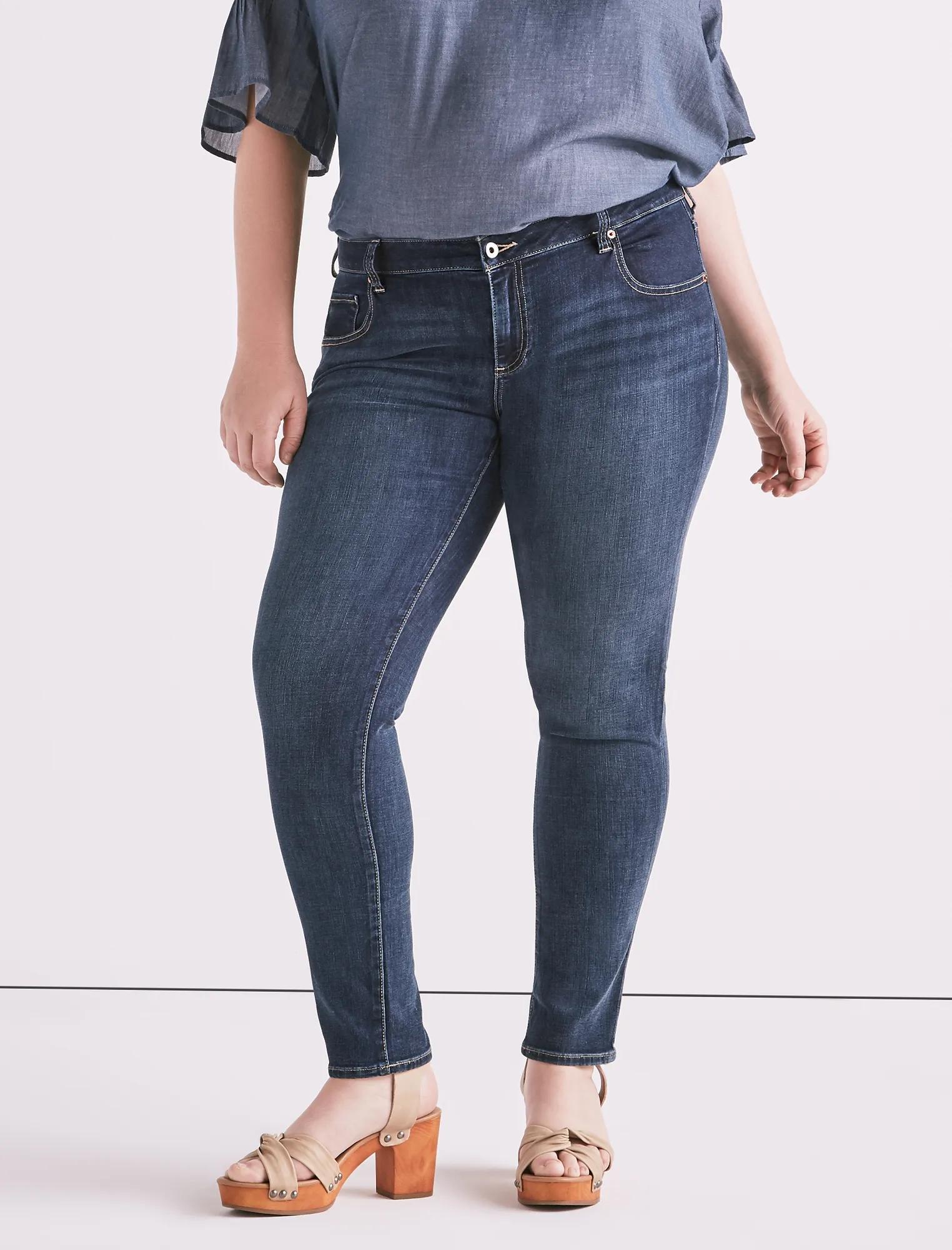 PLUS SIZE GINGER SKINNY JEAN IN BARRIER, image 1