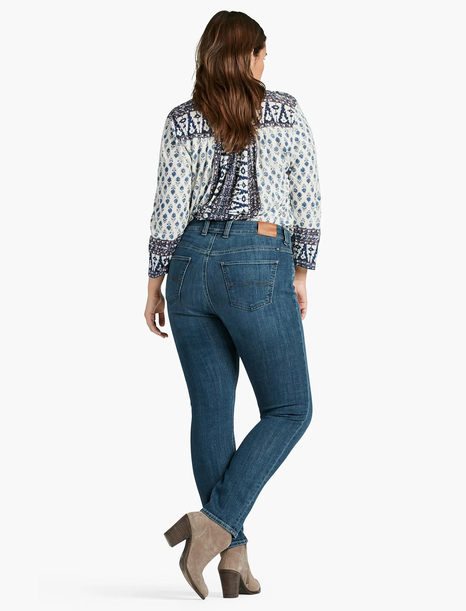 PLUS SIZE EMMA STRAIGHT LEG JEAN IN SALTY WATER, image 3
