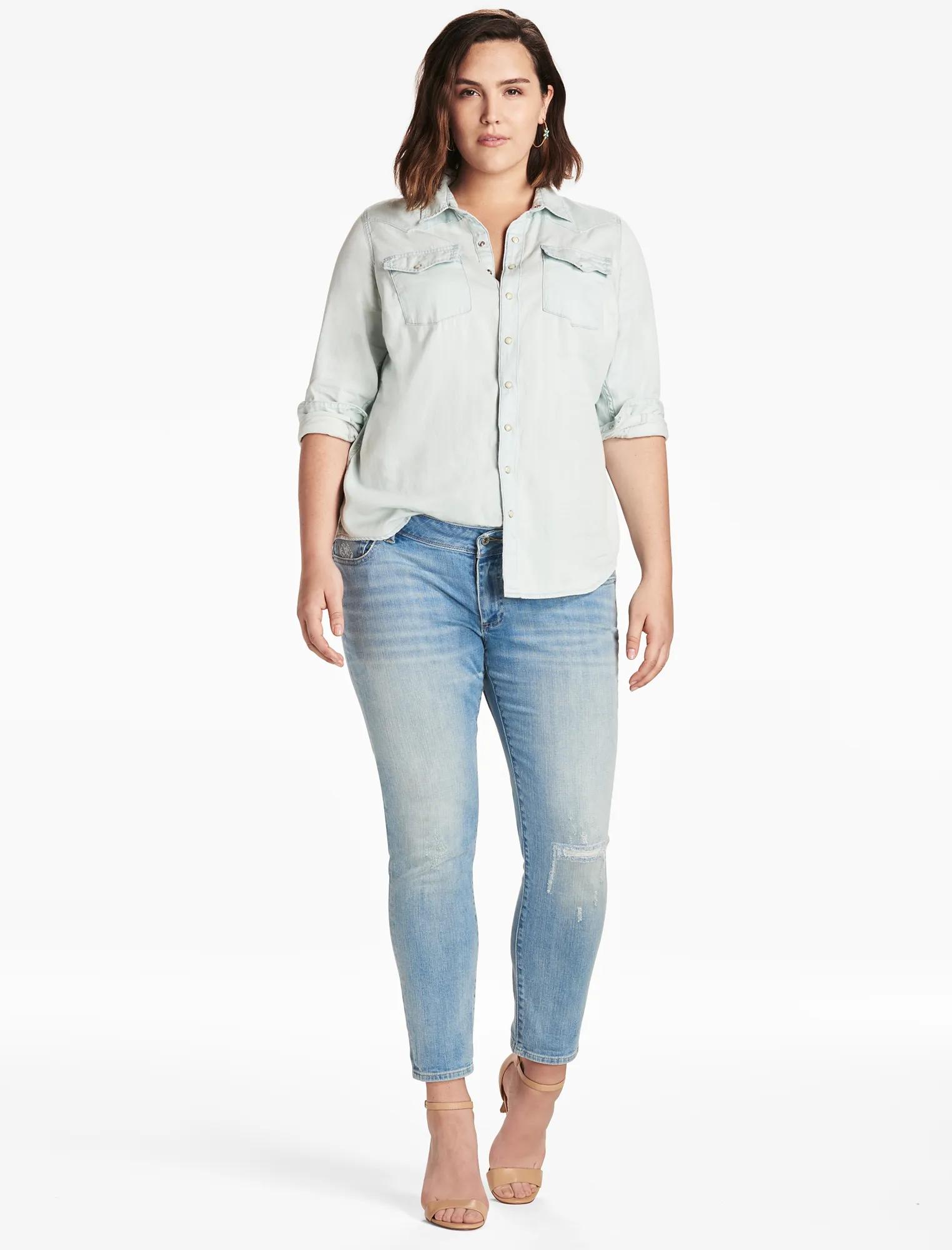 PLUS SIZE WESTERN SHIRT IN SHERMAN, image 2