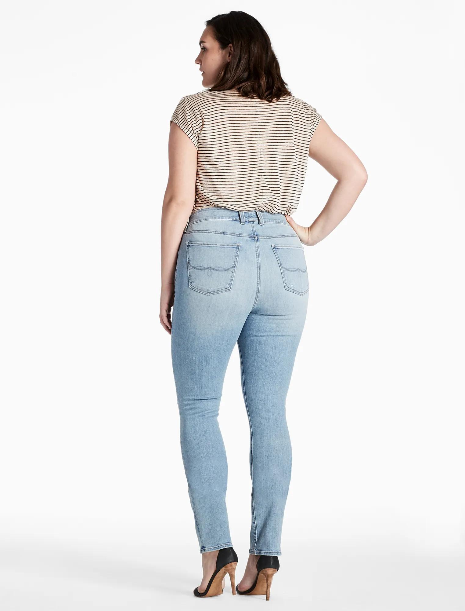 PLUS SIZE EMMA STRAIGHT LEG JEAN IN BURNET, image 3