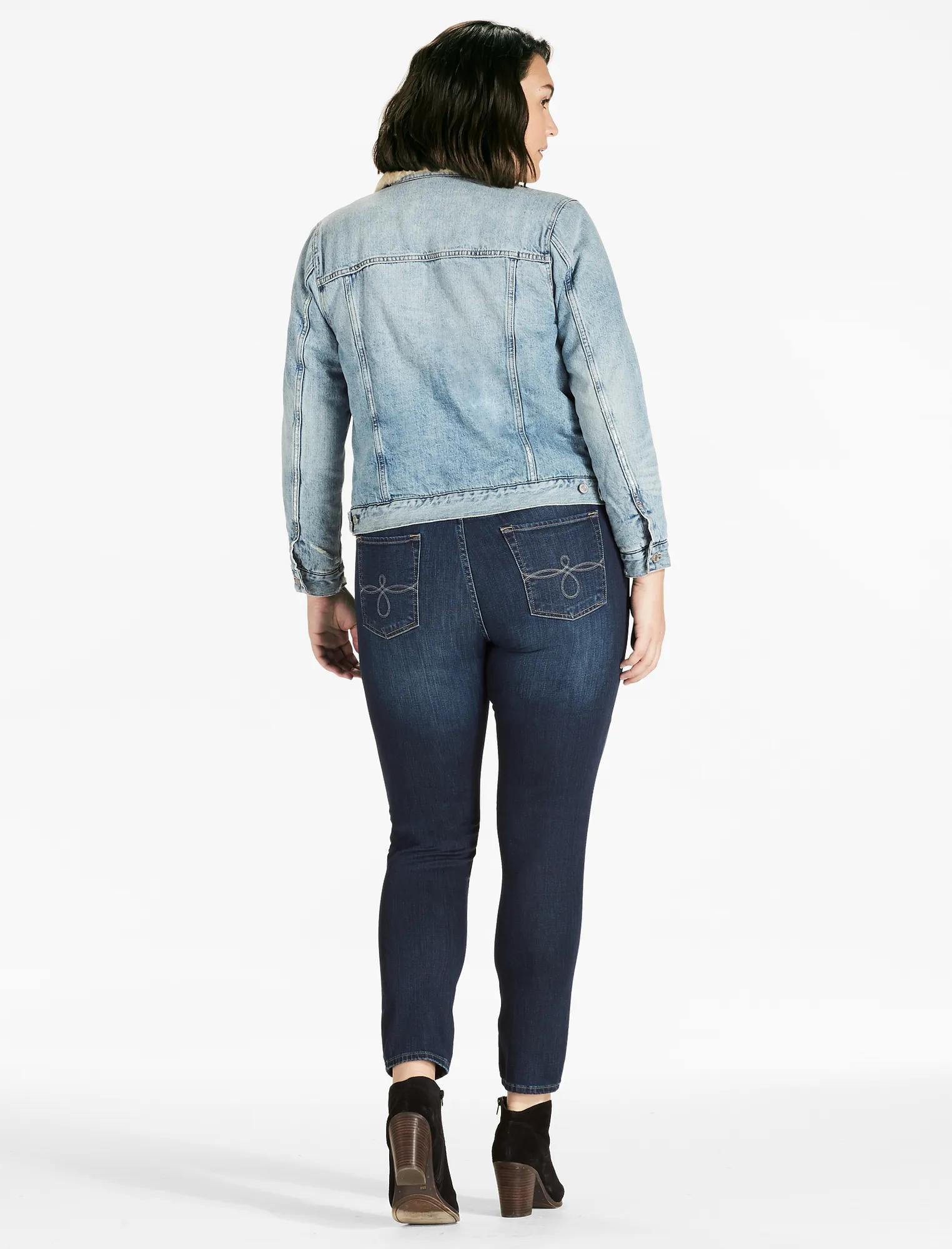 PLUS SIZE SHERPA TRUCKER JACKET, image 3