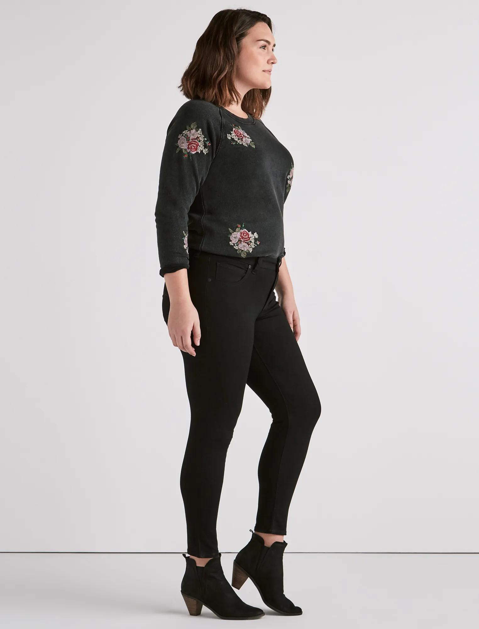 Plus Ginger Skinny Jean in Bell Road Black, image 2