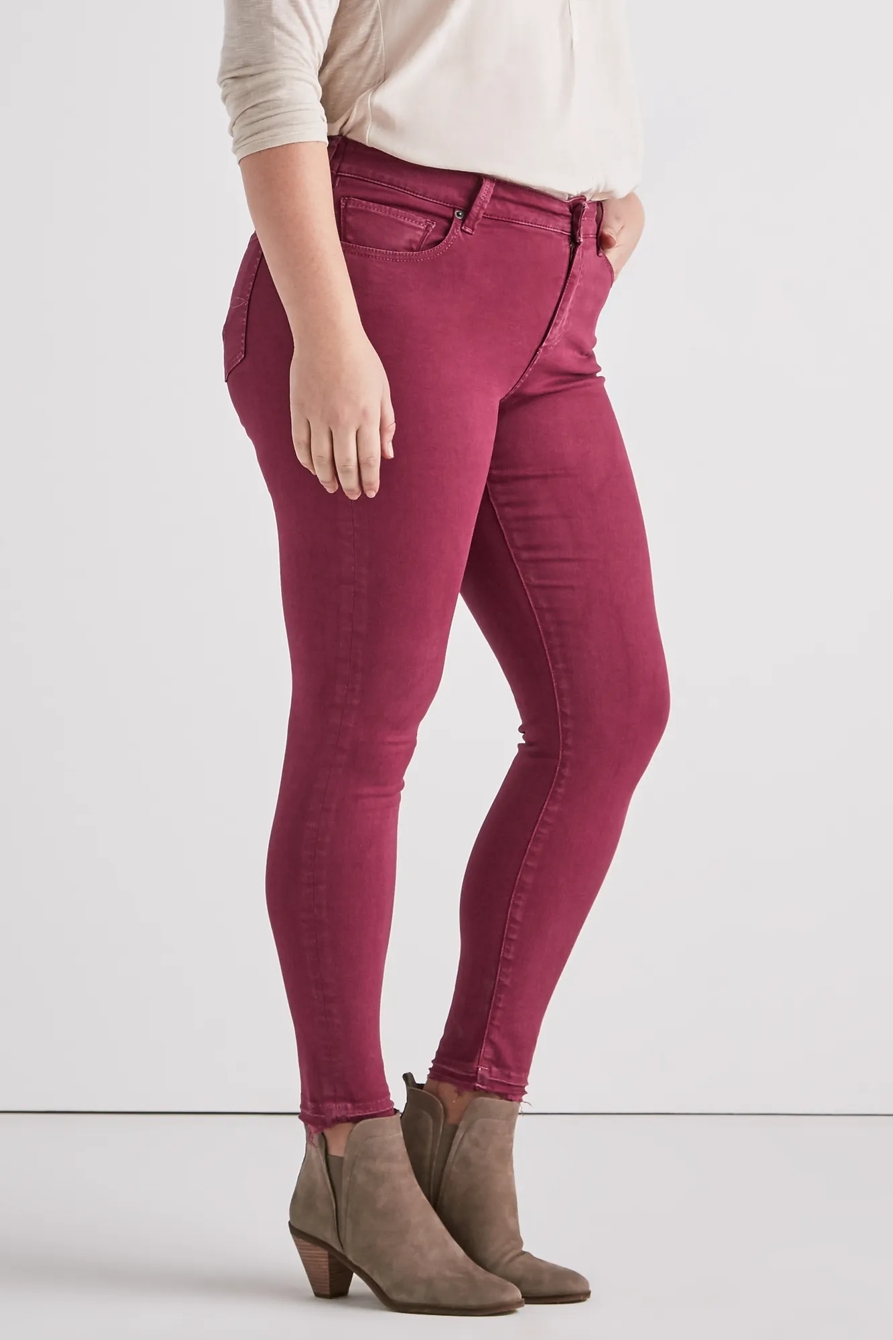 PLUS SIZE GINGER SKINNY JEAN IN LESLIE, image 1
