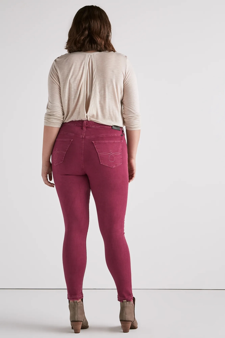 PLUS SIZE GINGER SKINNY JEAN IN LESLIE, image 3