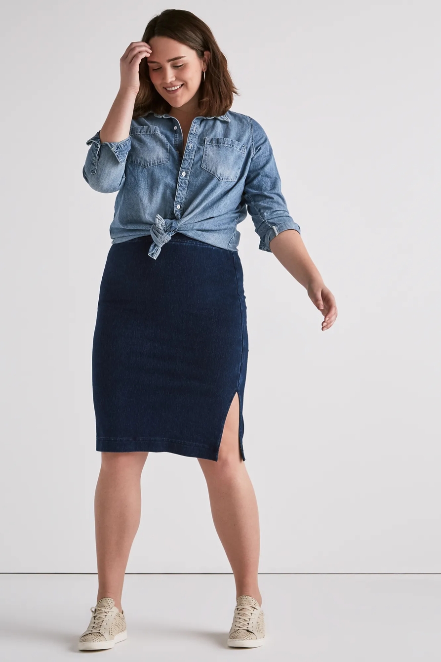 DARK KNIT SKIRT, image 2