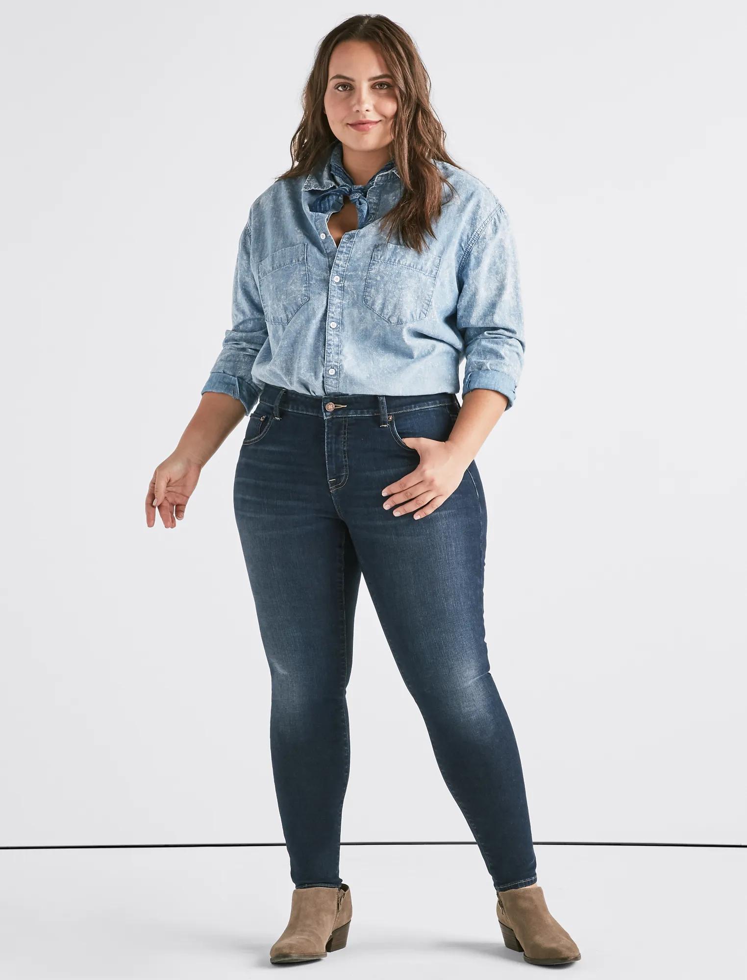 Plus Lolita Mid Rise Skinny Jean, image 2