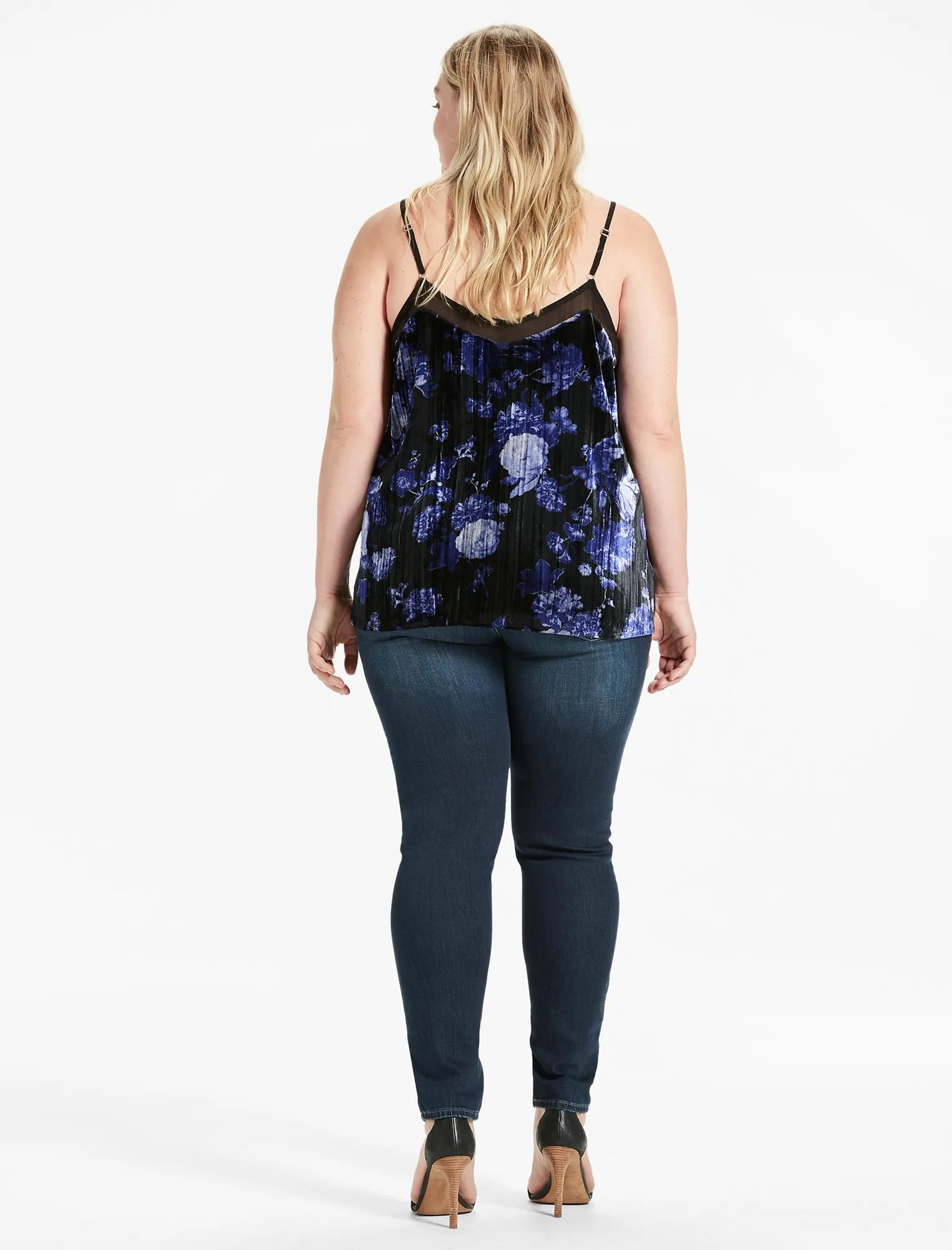 FLORAL VELVET CAMI, image 3