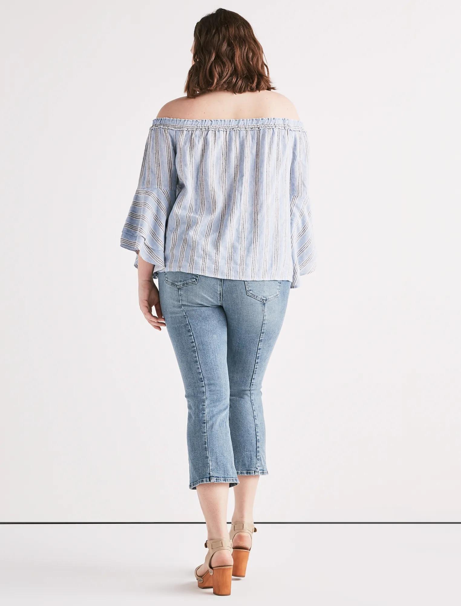 OFF SHOULDER STRIPE TOP, image 3