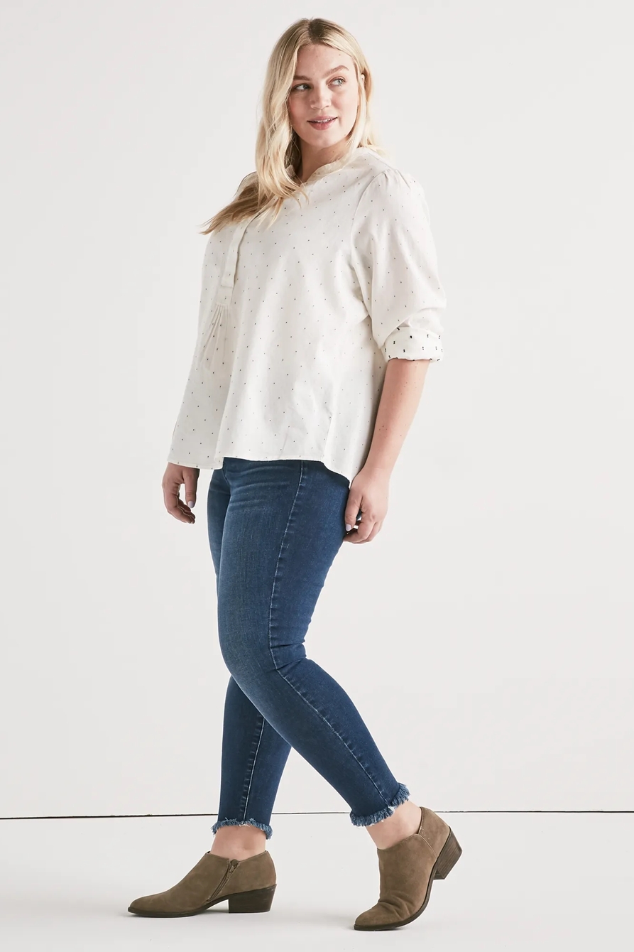 POLKA DOT PUFF SLEEVE SHIRT | Lucky Brand