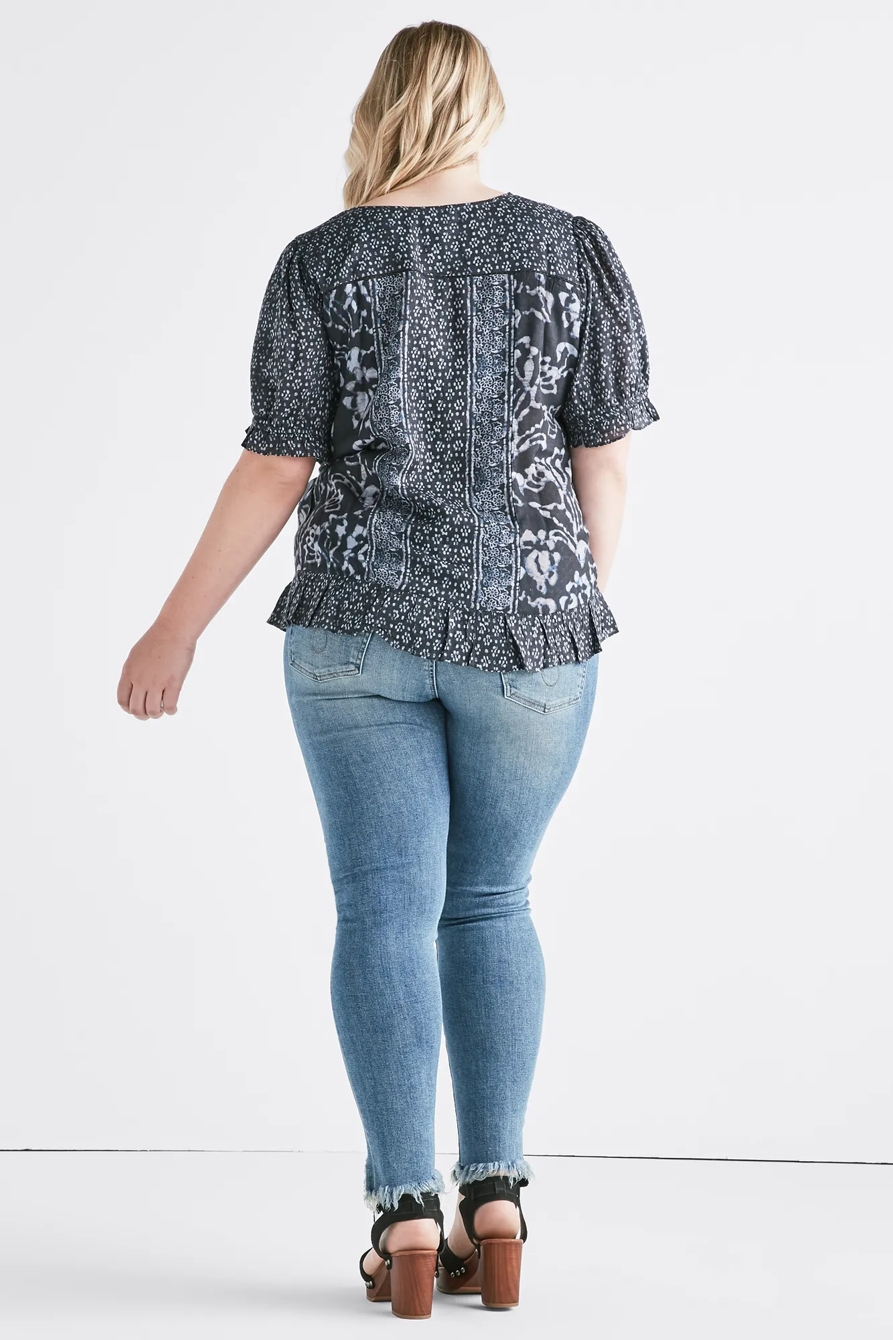 BATIK BORDER PRINTED TOP, image 3