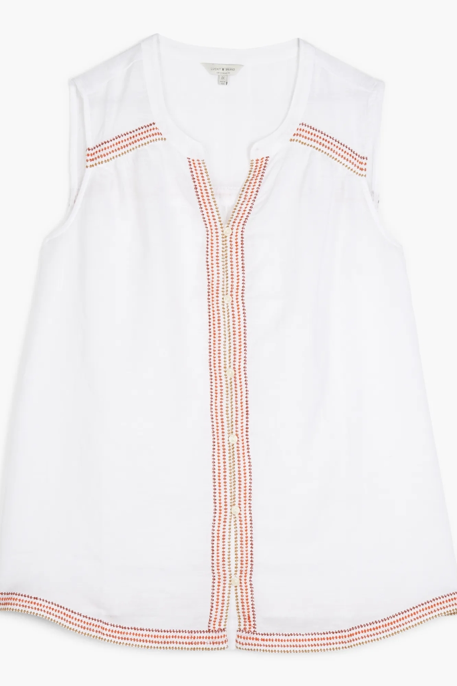 EMBROIDERED TANK, image 1