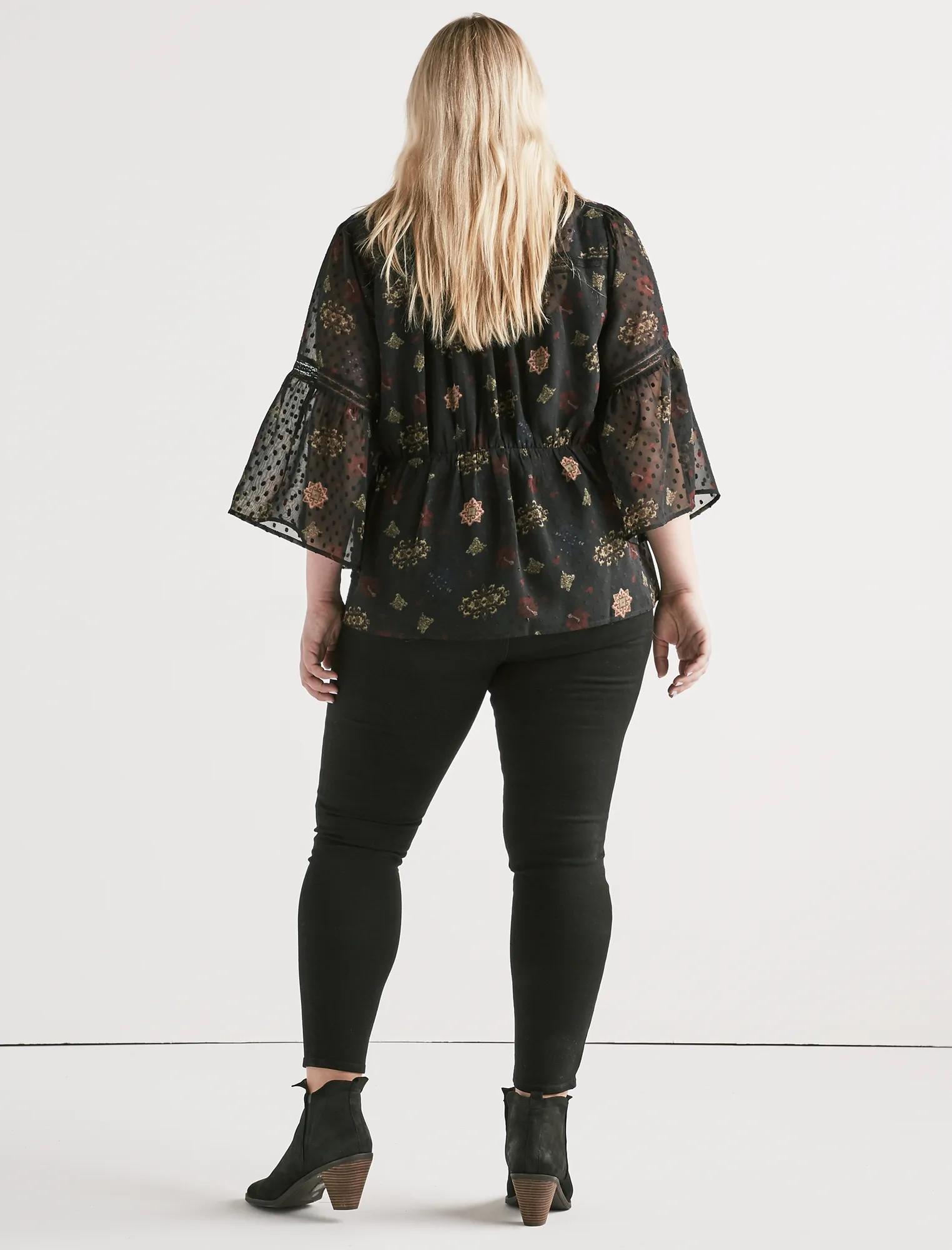 SWISS DOT FLORAL TOP, image 3