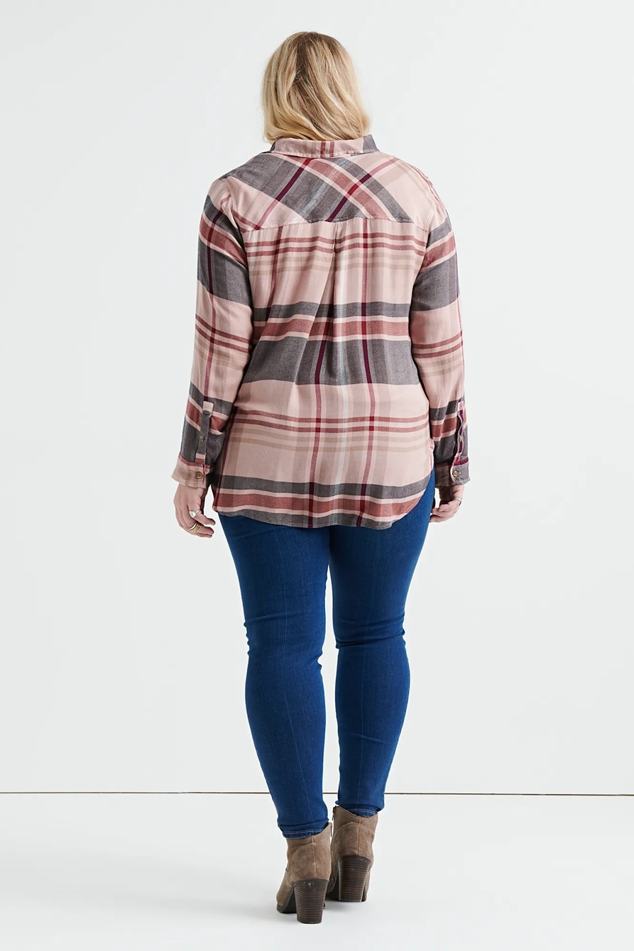 BOYFRIEND BTN SIDE PLAID, image 3
