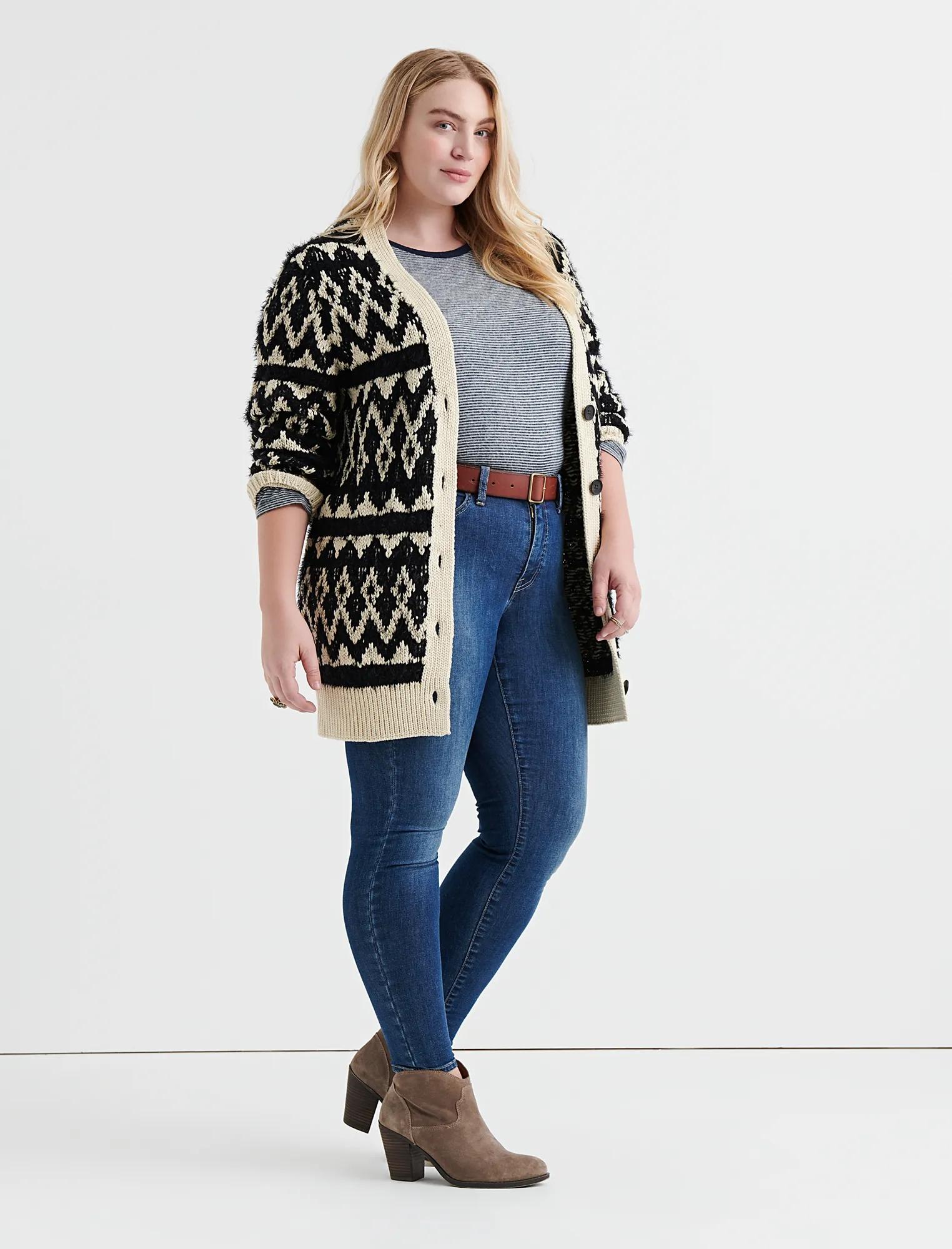 DIAMOND FAIR ISLE CARDIGAN, image 2