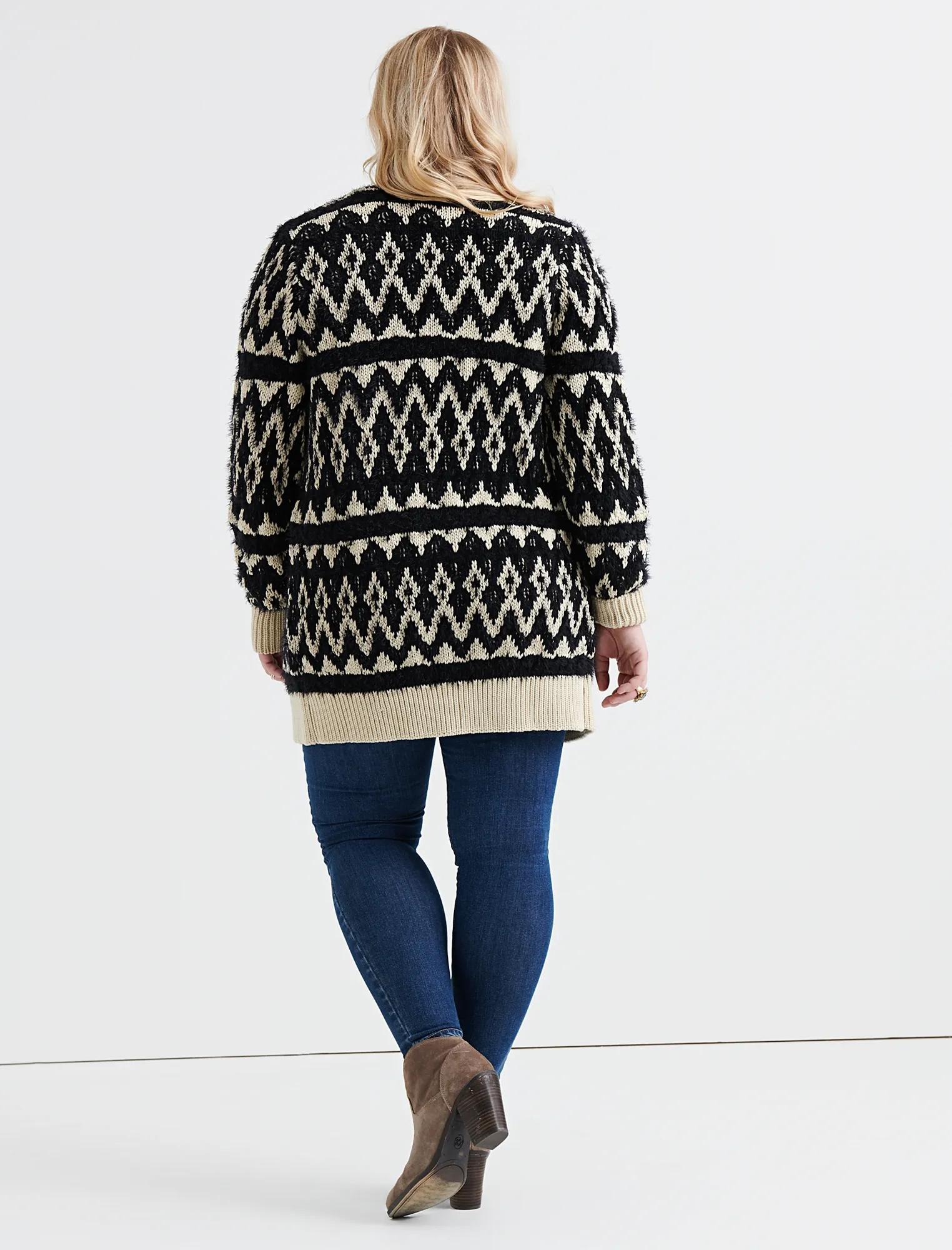 DIAMOND FAIR ISLE CARDIGAN, image 3
