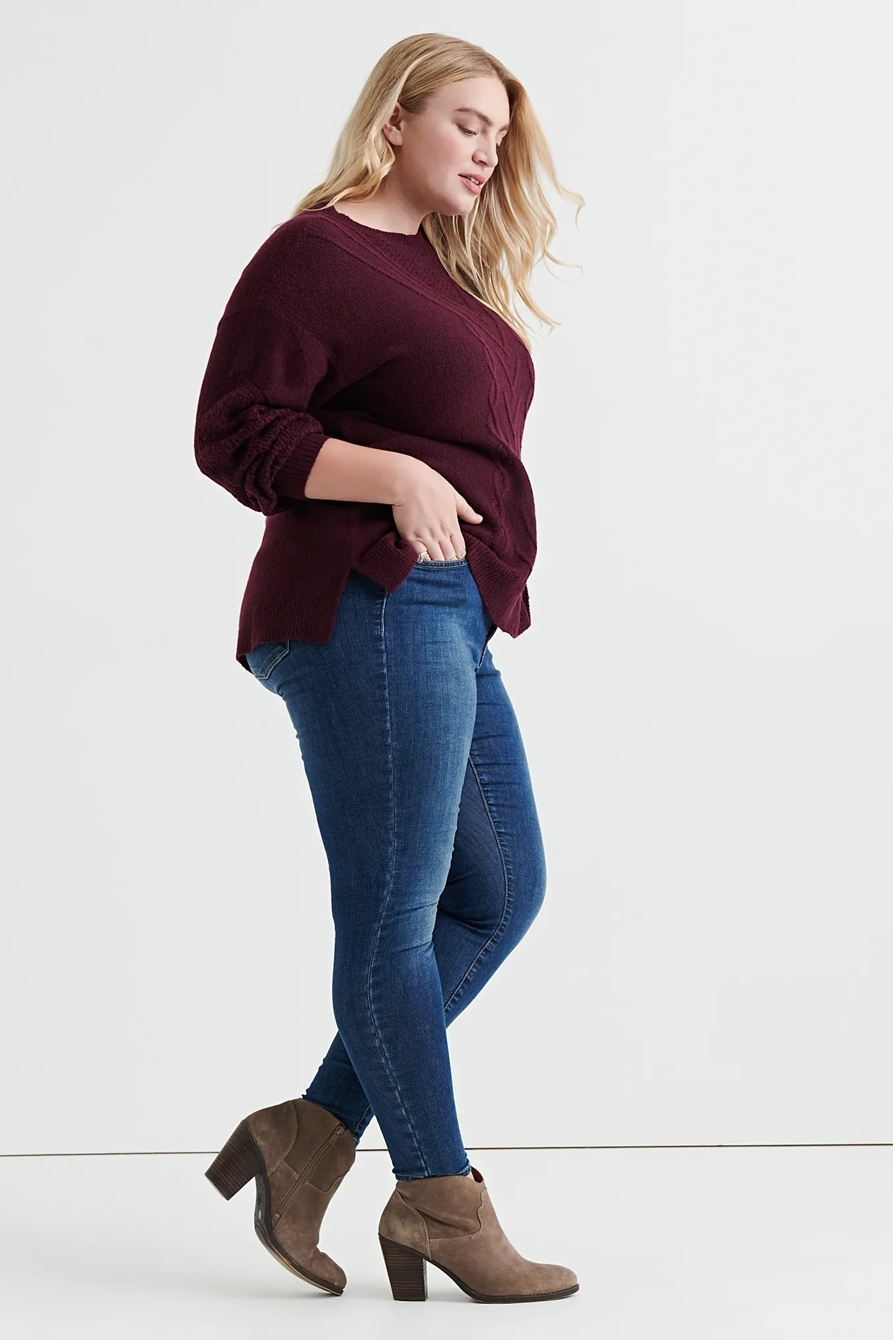 CABLE KNIT SWEATER, image 2