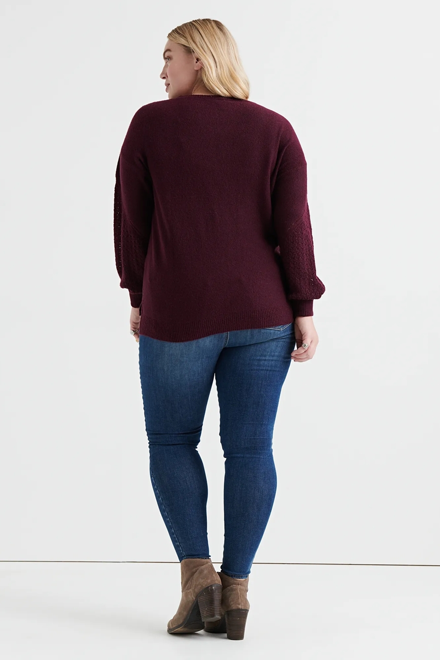 CABLE KNIT SWEATER, image 3