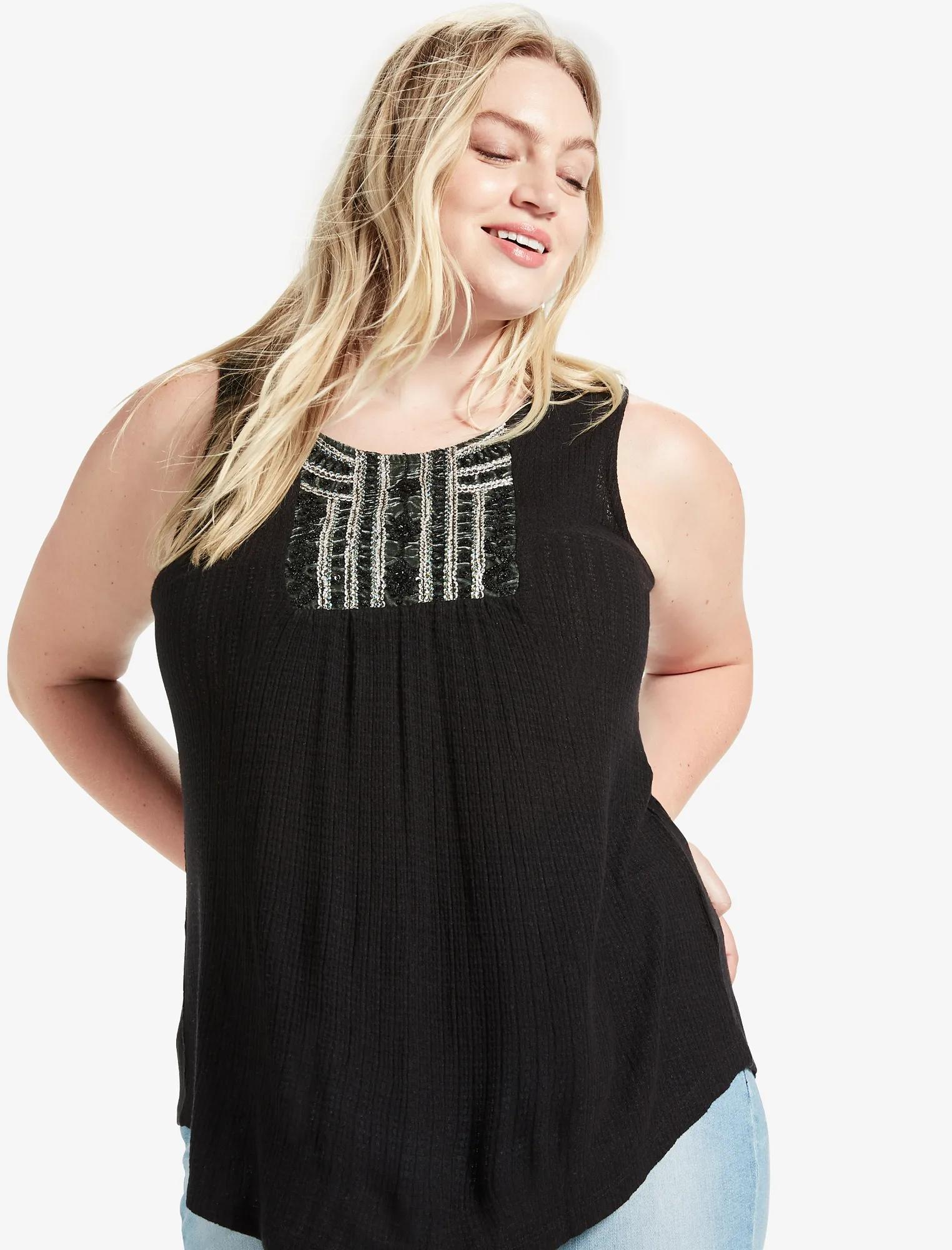 BEADED TANK, image 1