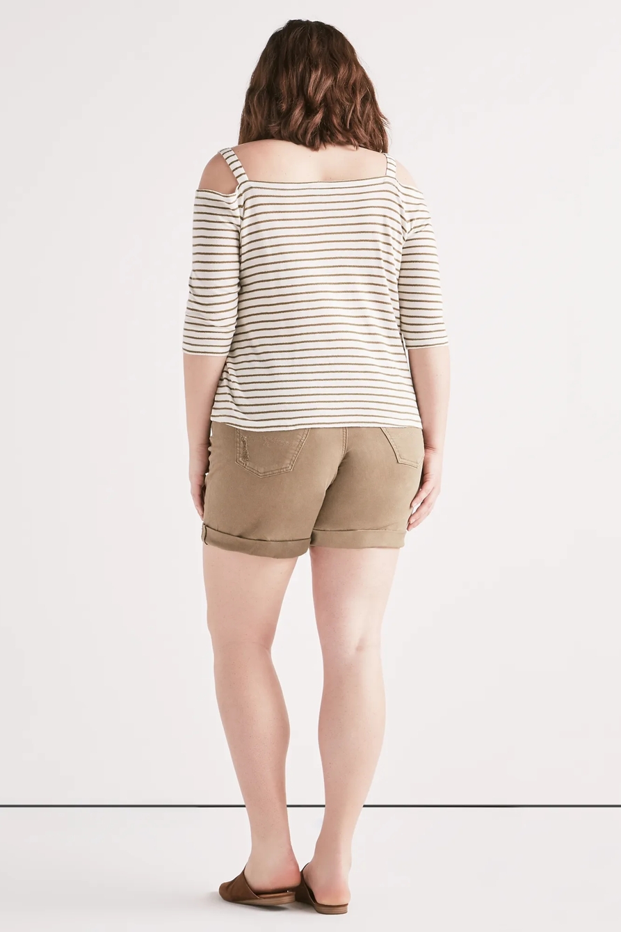 STRIPE OFF THE SHOULDER TOP, image 3
