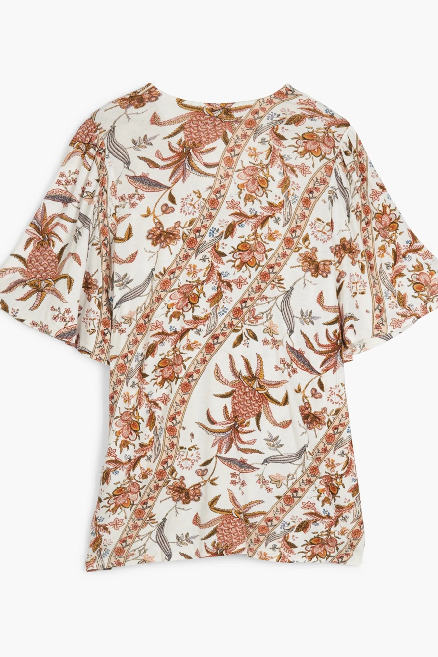FLORAL PRINT WRAP TANK, image 2