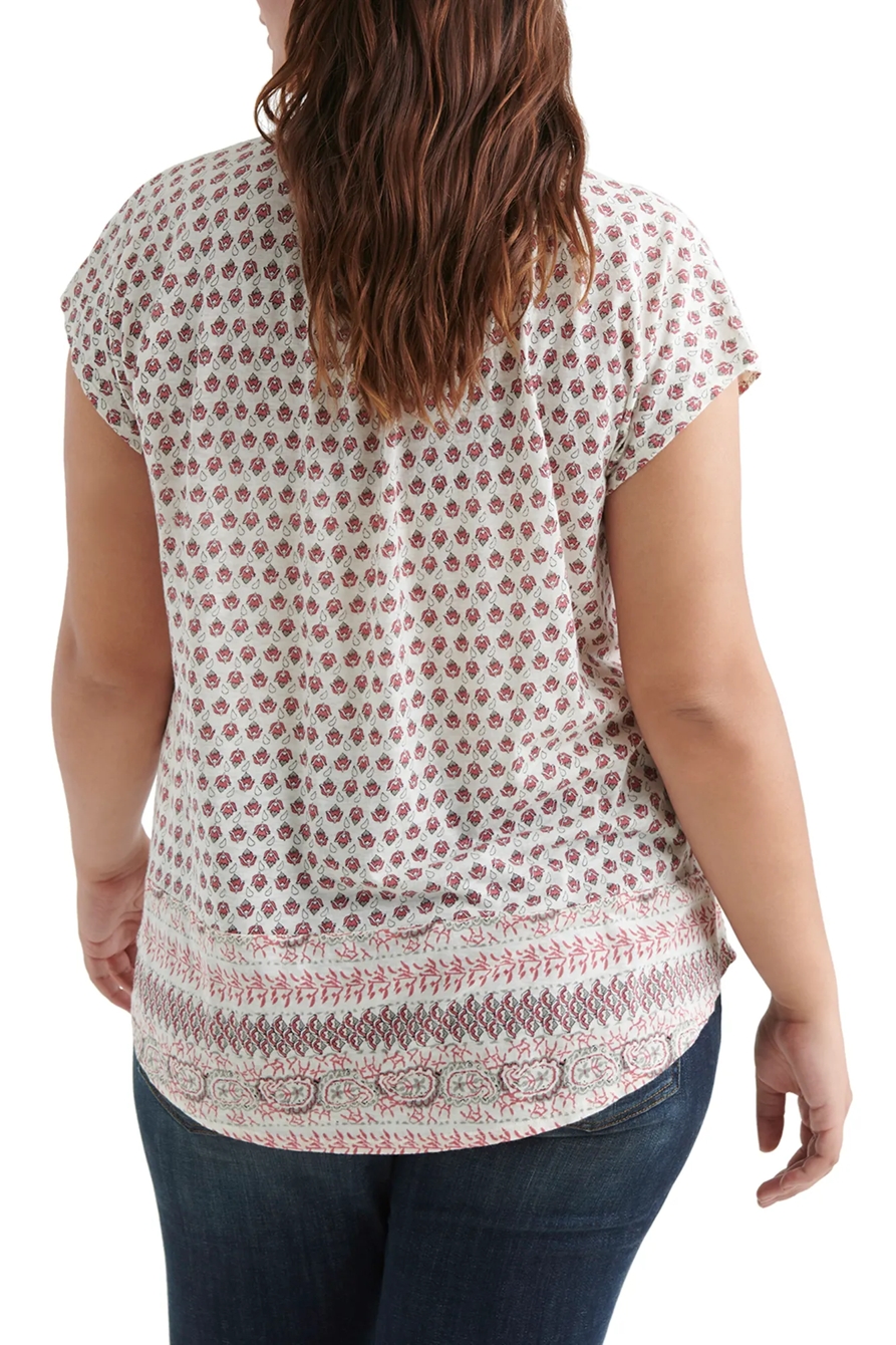 BORDER PRINT SLEEVLESS TOP, image 3