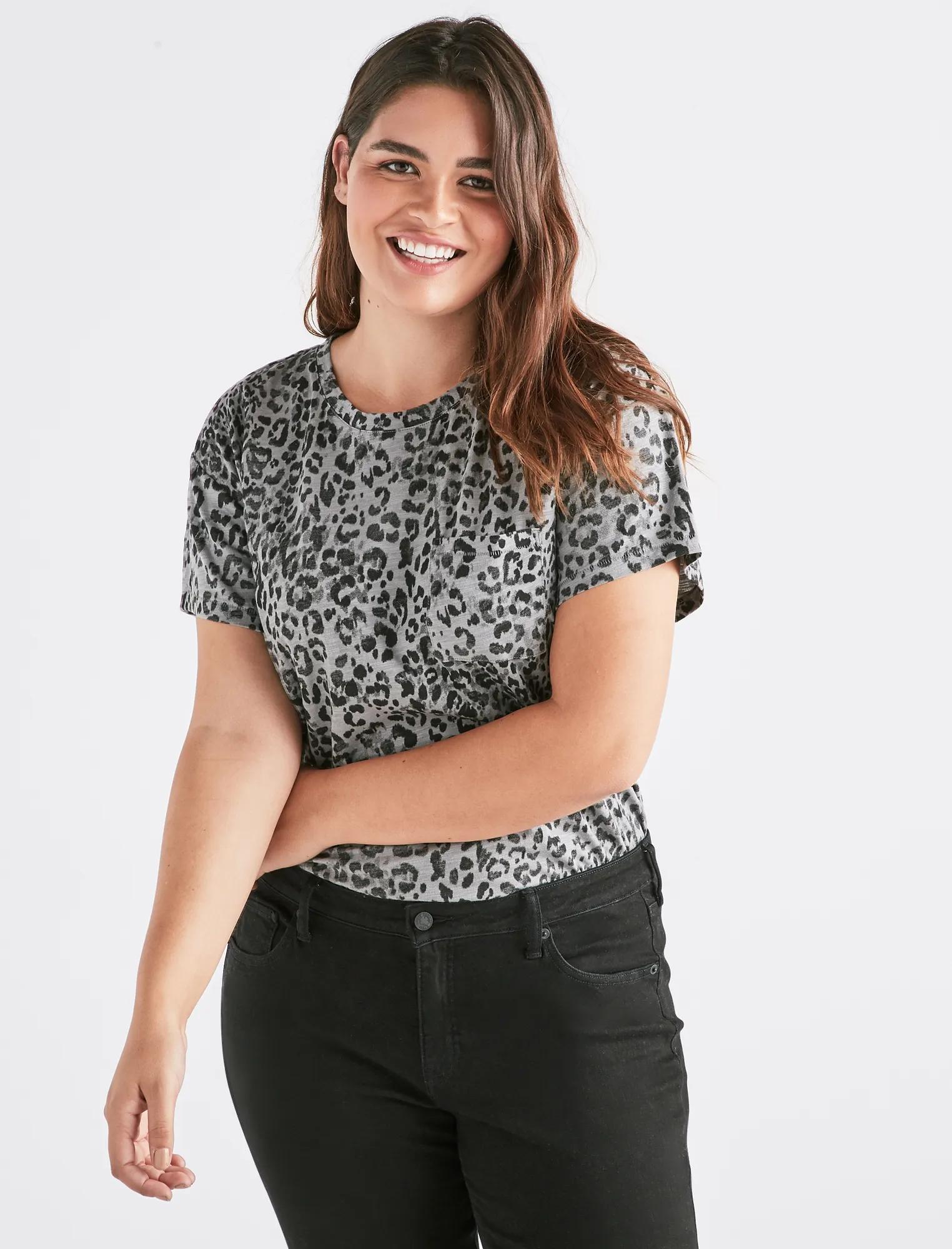 LEOPARD PRINT TEE, image 1
