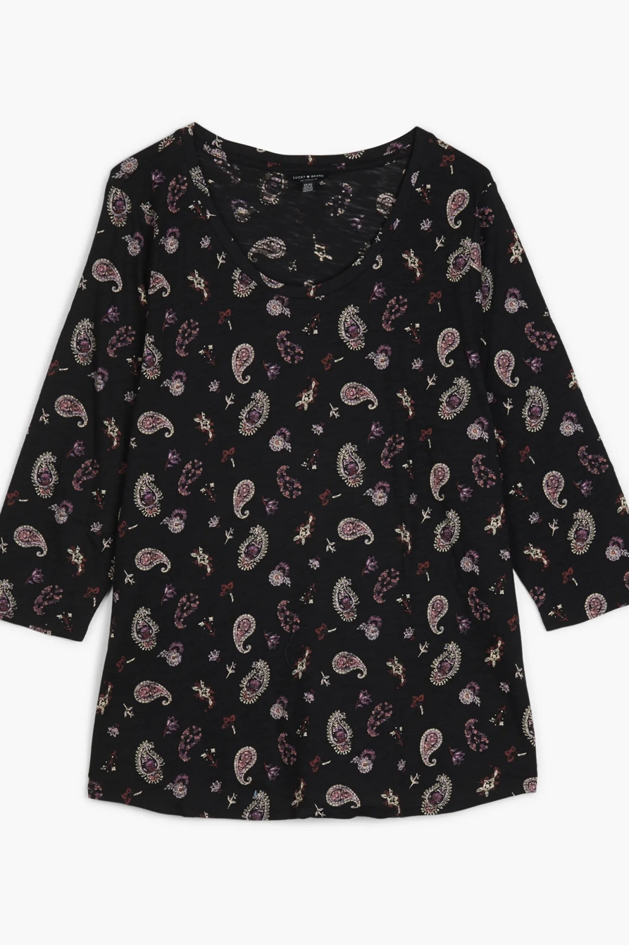 ALLOVER PAISLEY TEE, image 1