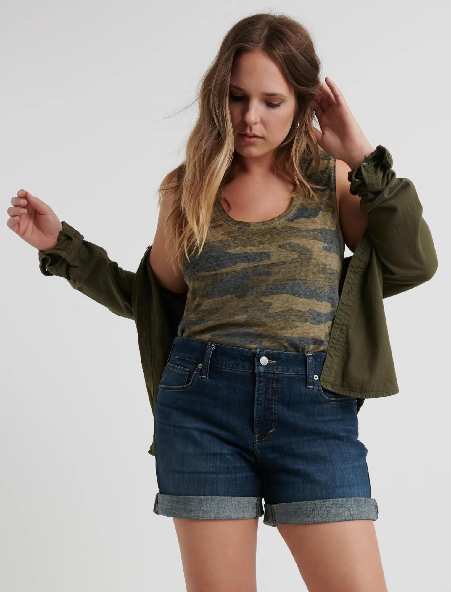 BURNOUT CAMO BASIC TANK, image 1