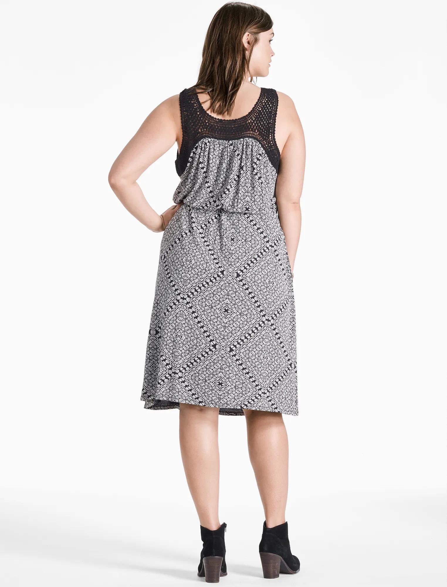 KNIT MACRAME DRESS, image 3