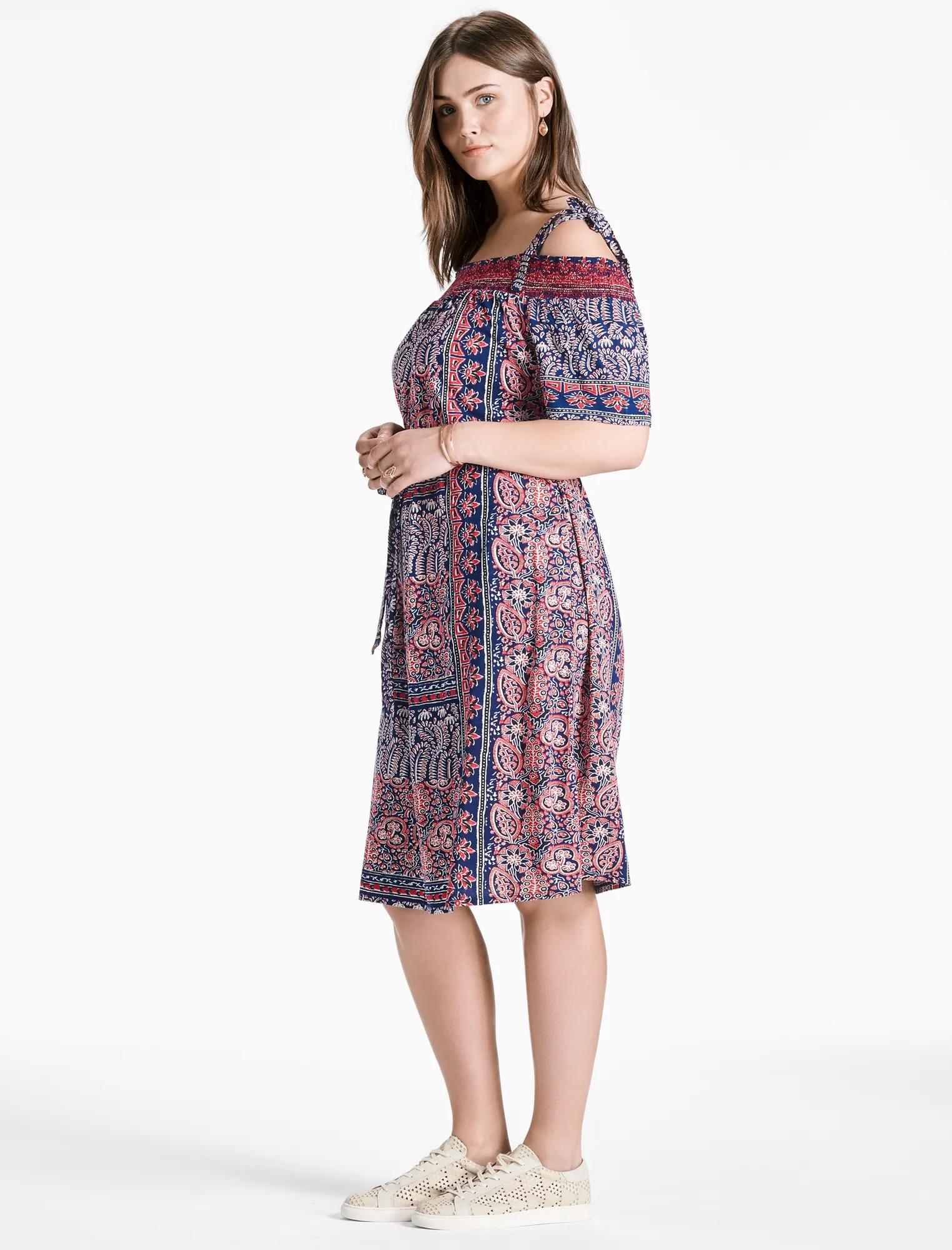 OFF SHOULDER KNIT DRESS, image 2