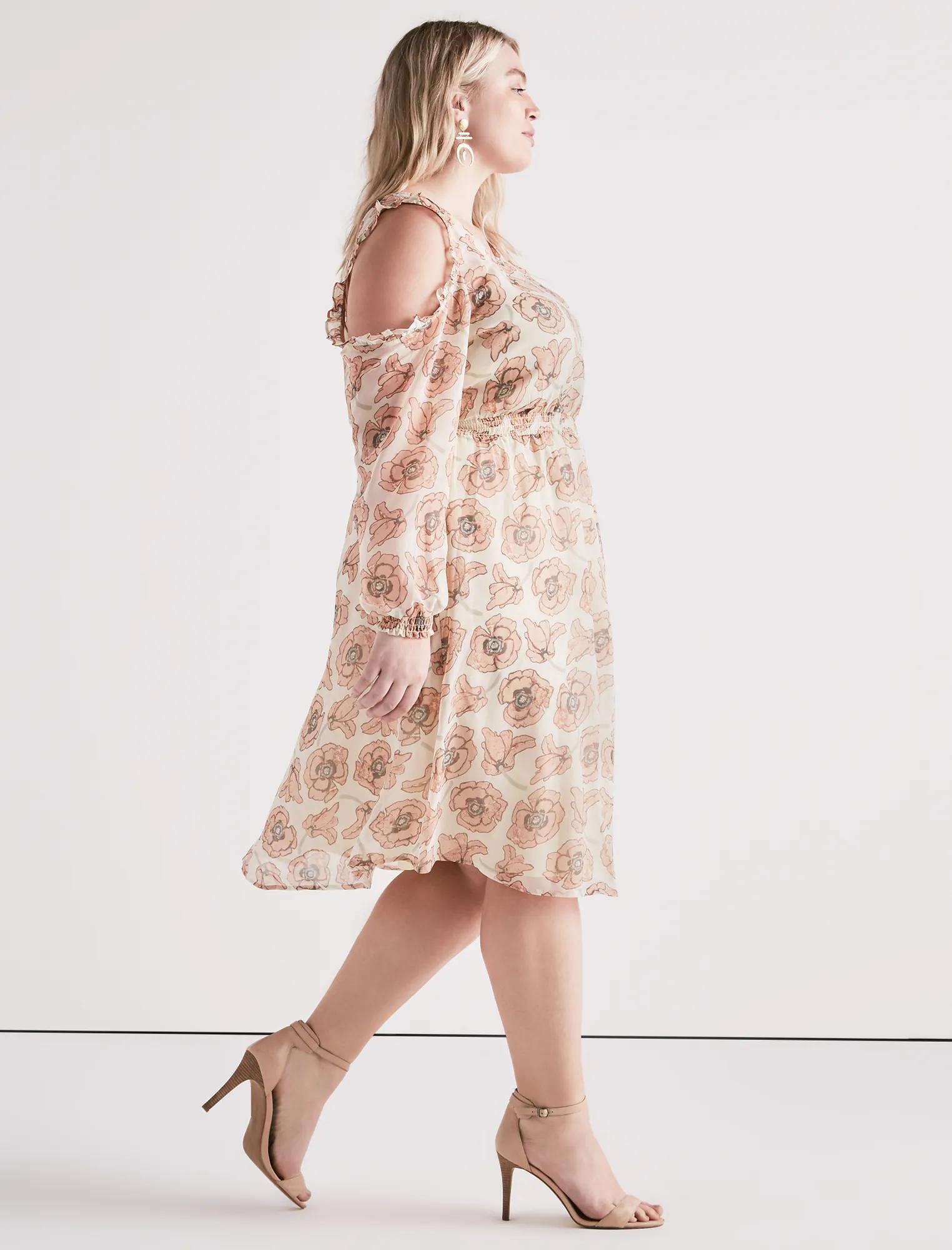 COLD SHOULDER GARDEN DRESS, image 2