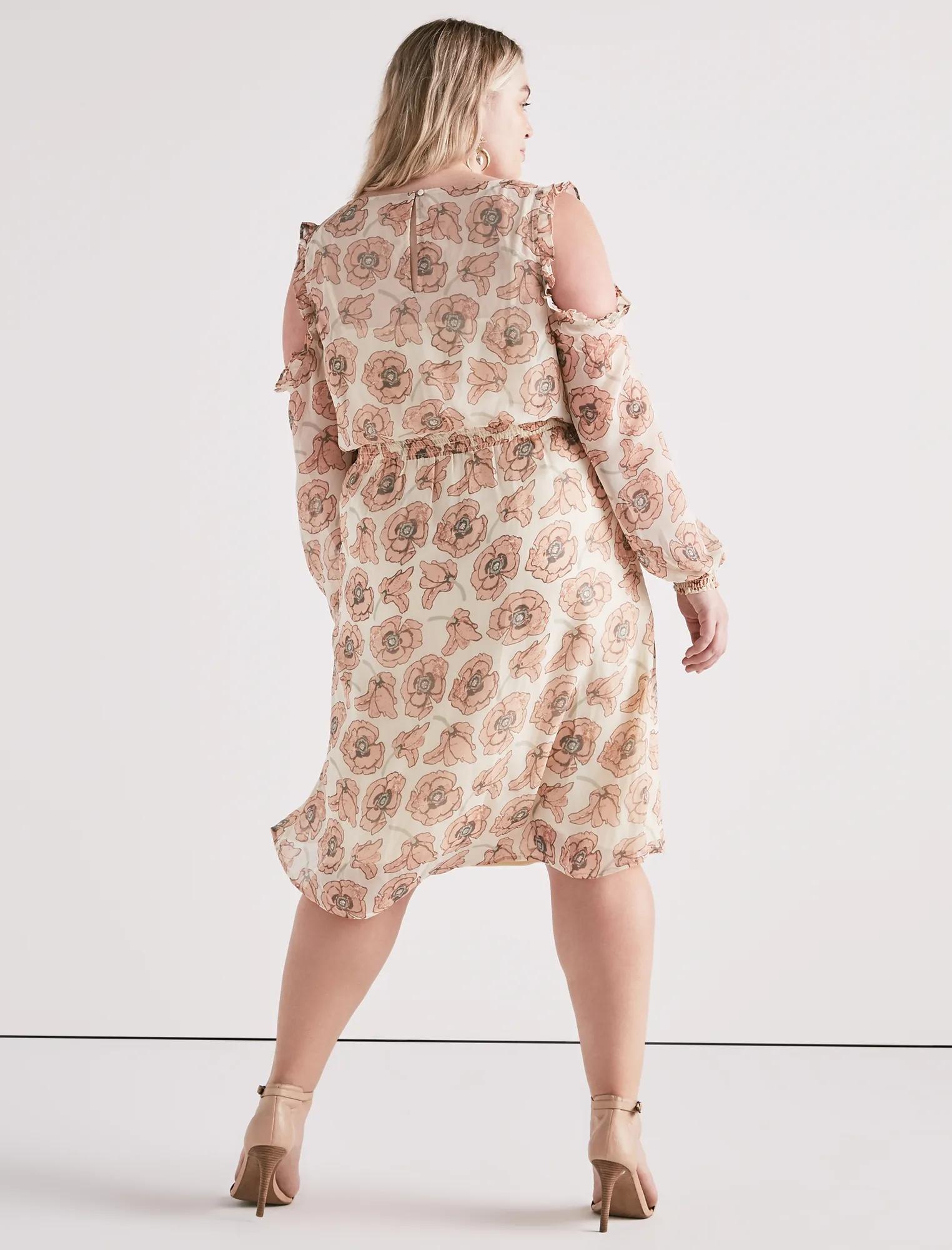 COLD SHOULDER GARDEN DRESS, image 3