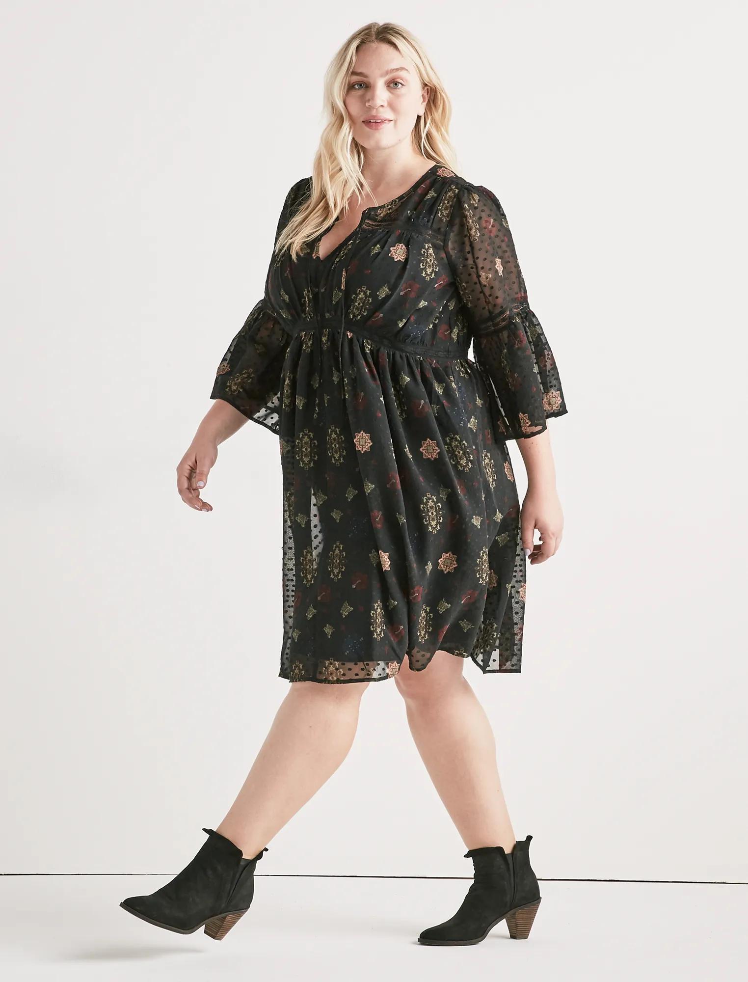 SWISS DOT FLORAL DRESS, image 2