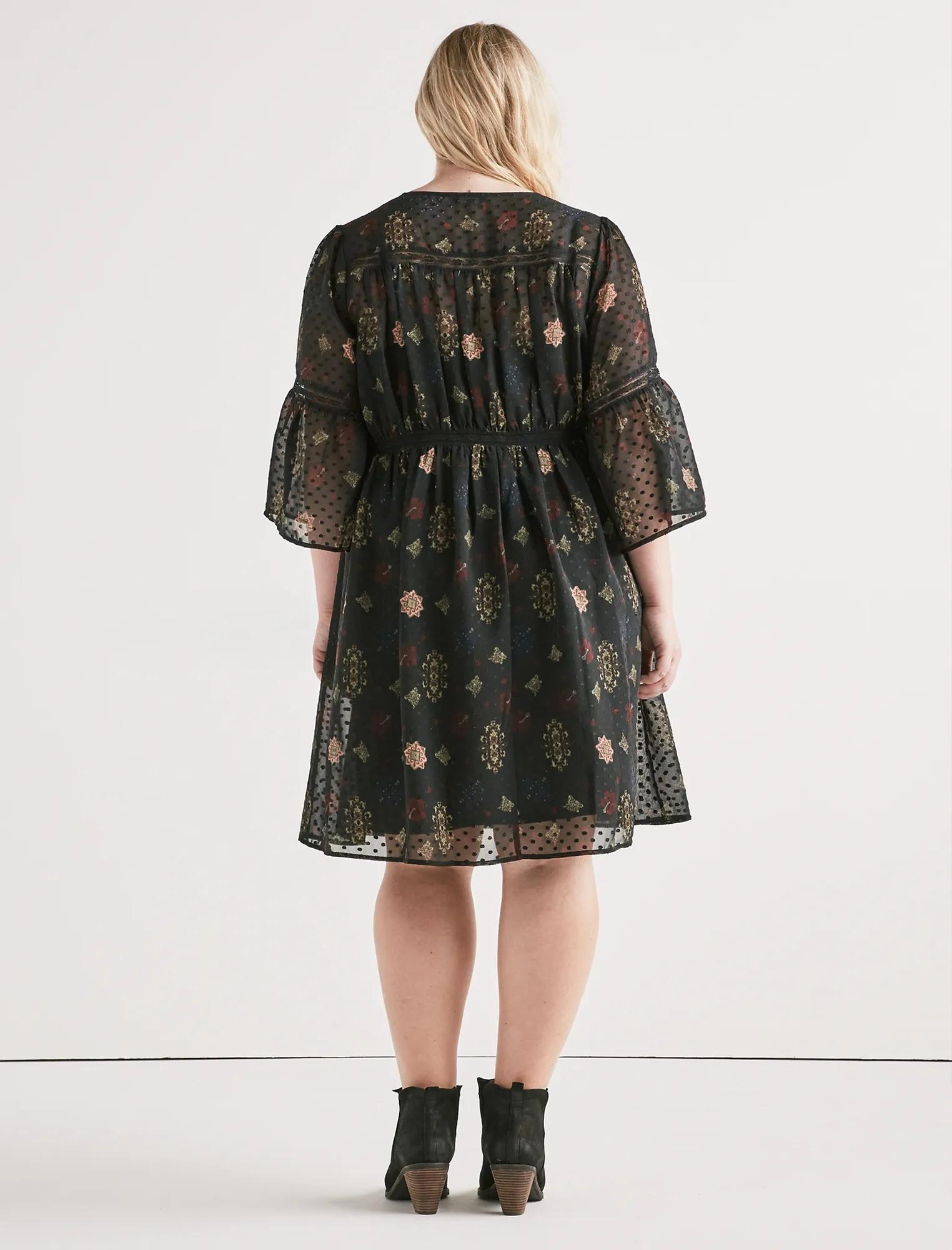 SWISS DOT FLORAL DRESS, image 3