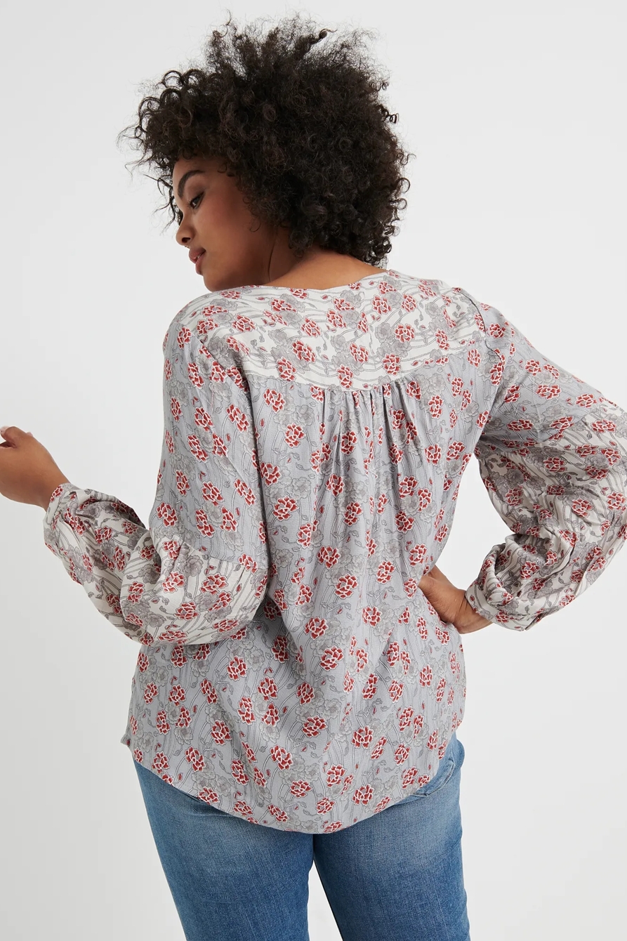 MIXED FLORAL TOP, image 3