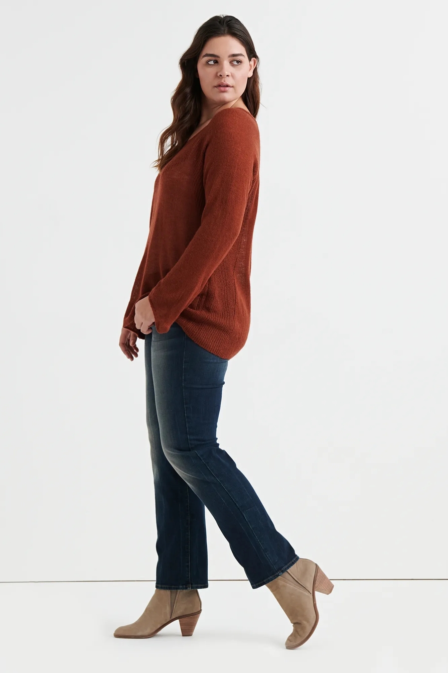 V NECK RAYNE PULLOVER, image 2