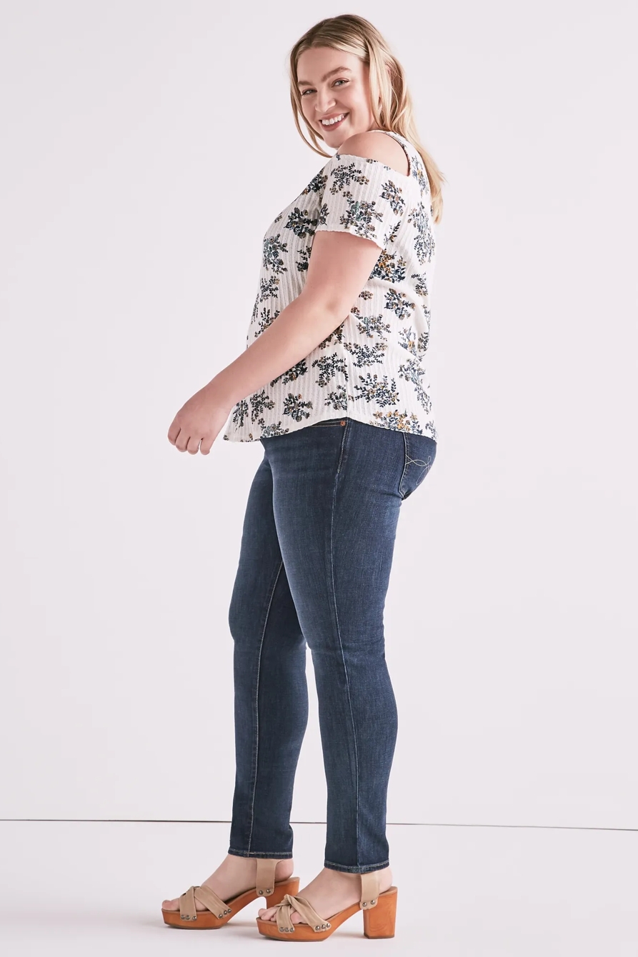 FLORAL COLD SHOULDER TOP, image 2