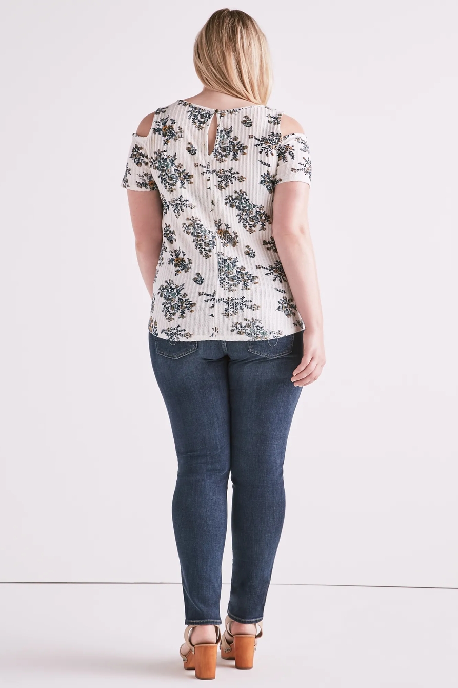FLORAL COLD SHOULDER TOP, image 3