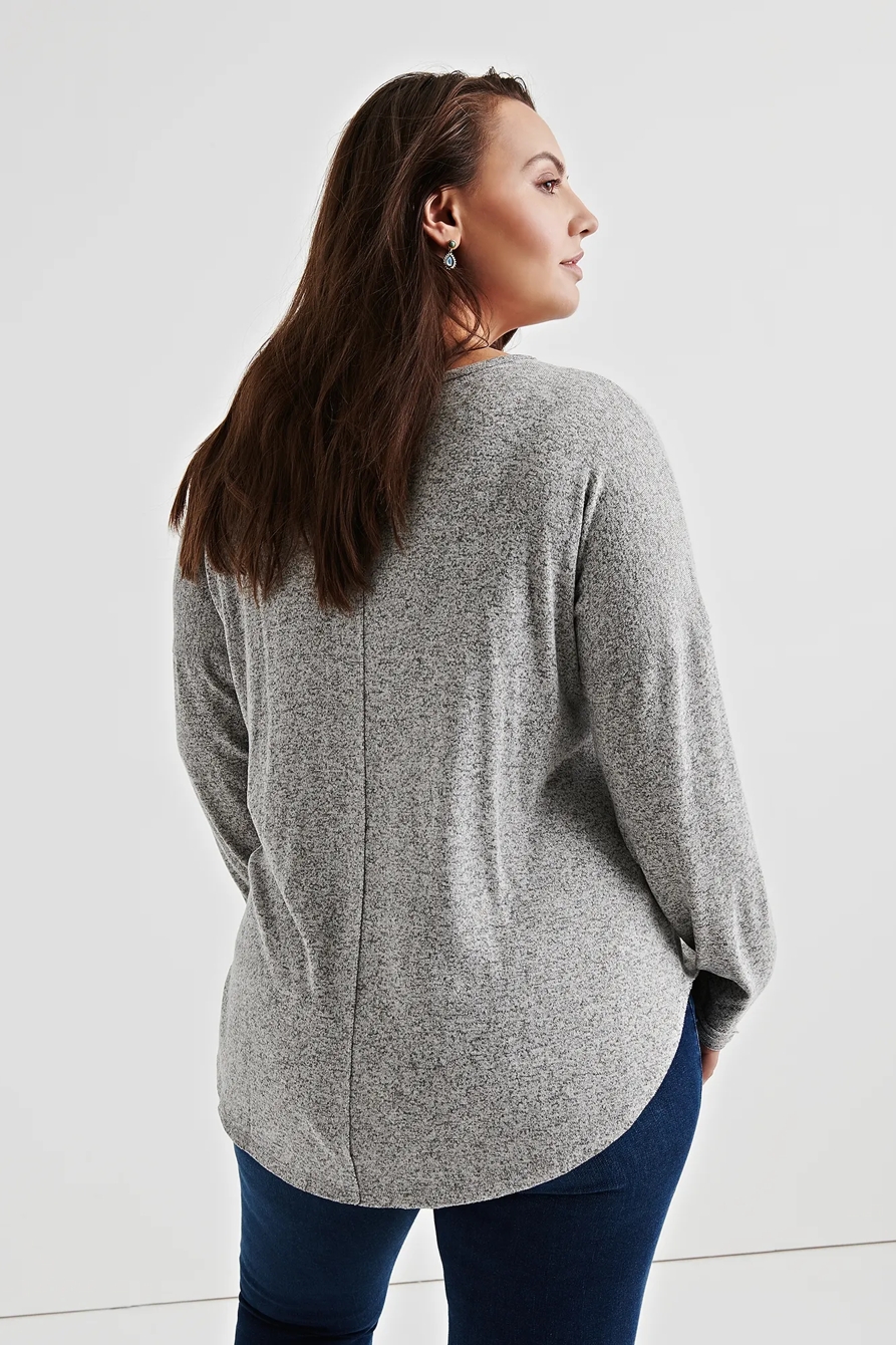 SEAMED DROP SHOULDER TOP, image 3