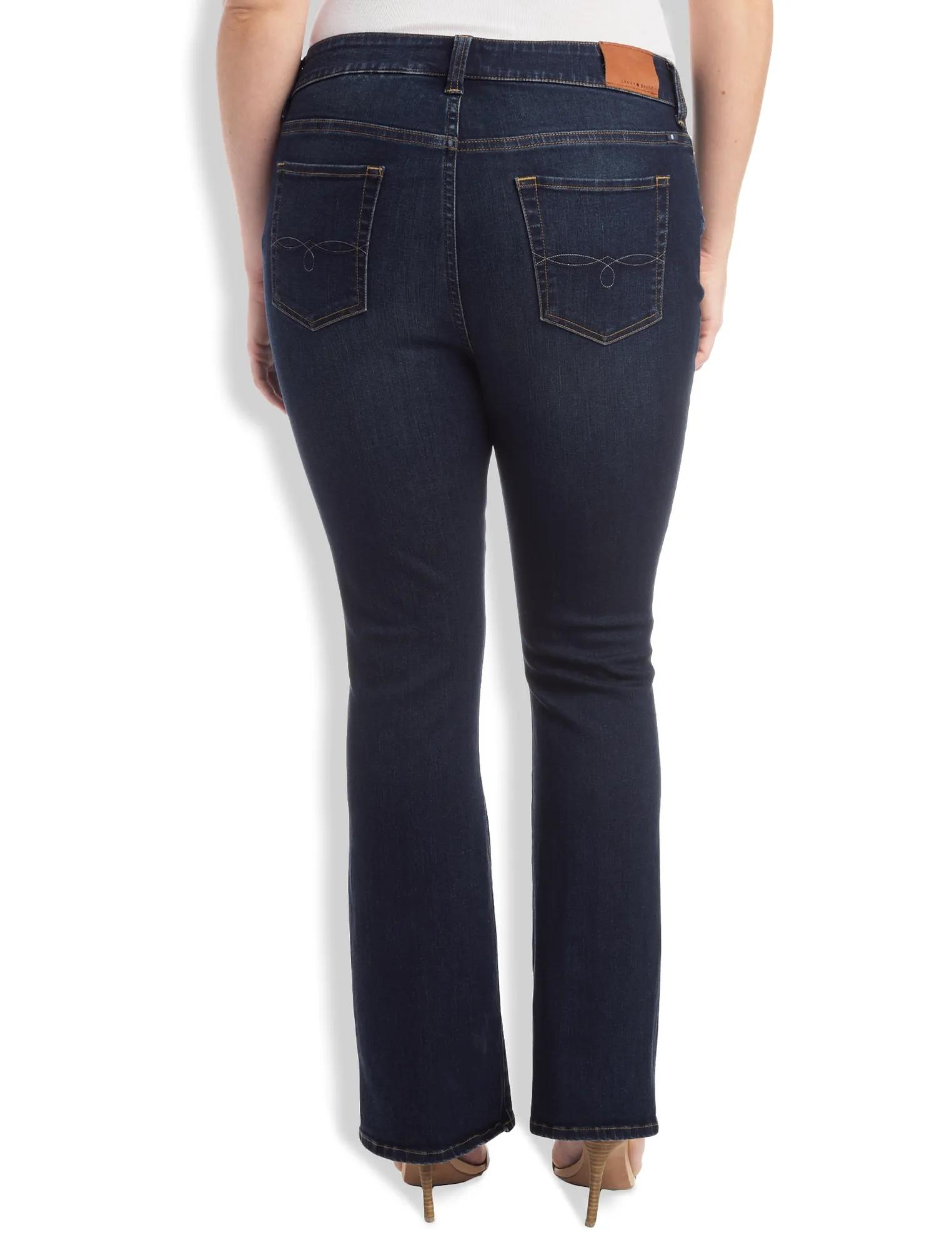 PLUS SIZE EMMA PETITE BOOTCUT JEAN IN GRISSOM, image 2