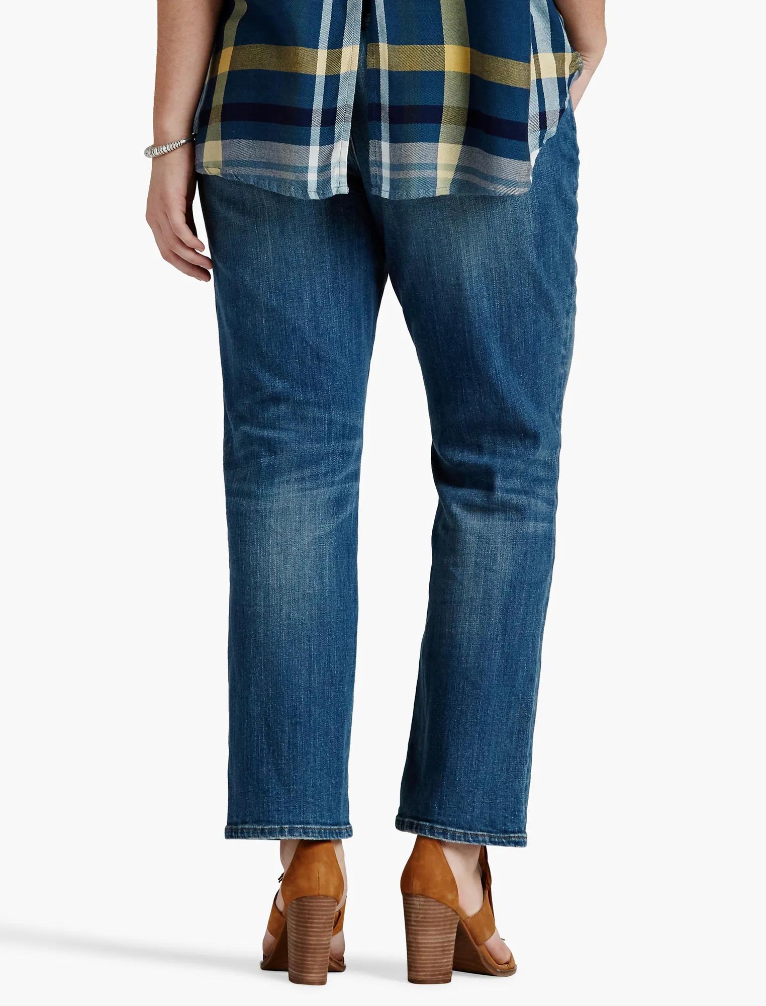 PLUS SIZE GEORGIA PETITE STRAIGHT LEG JEAN IN SARASOTA, image 3