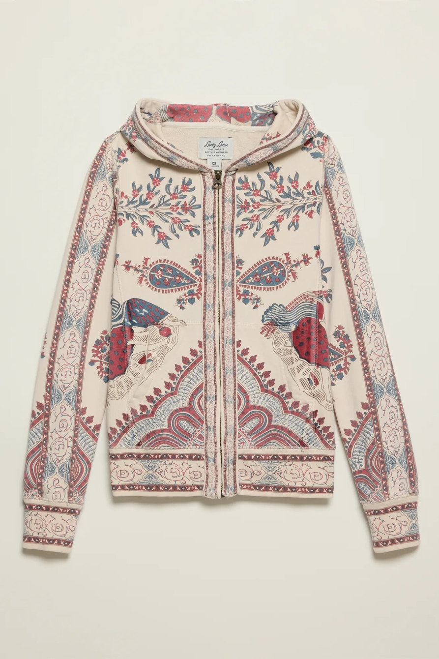 Lucky Brand Vintage Y2K Full Zip Hoodie, image 1