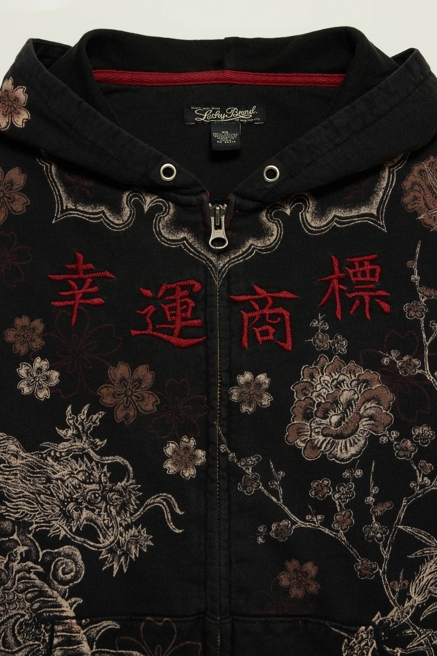 Lucky Brand Vintage Y2K Full Zip Hoodie, image 3