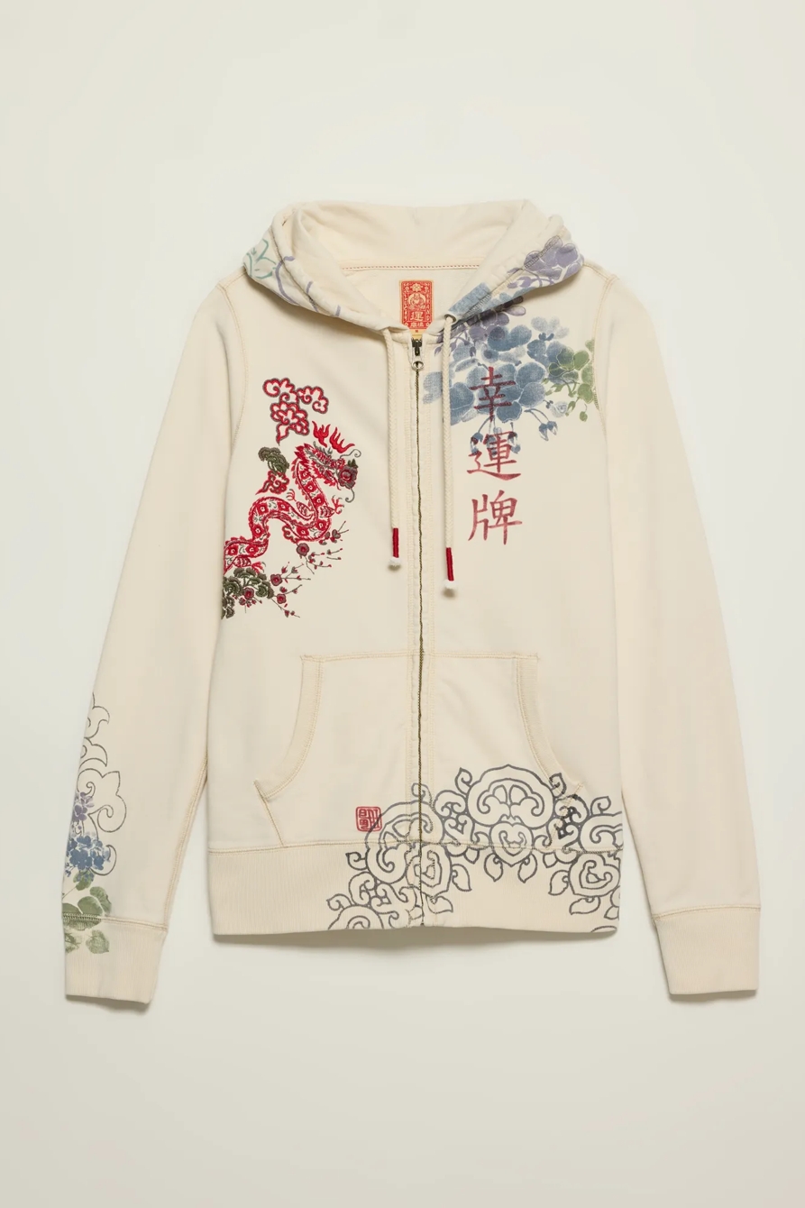 Lucky Brand Vintage Y2K Full Zip Hoodie, image 1
