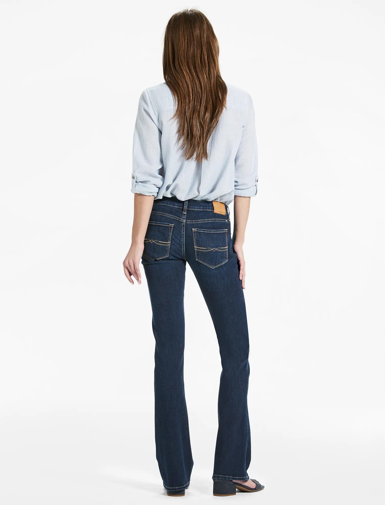 CHARLIE LOW RISE MINI BOOTCUT JEAN IN SERPANTINE, image 3