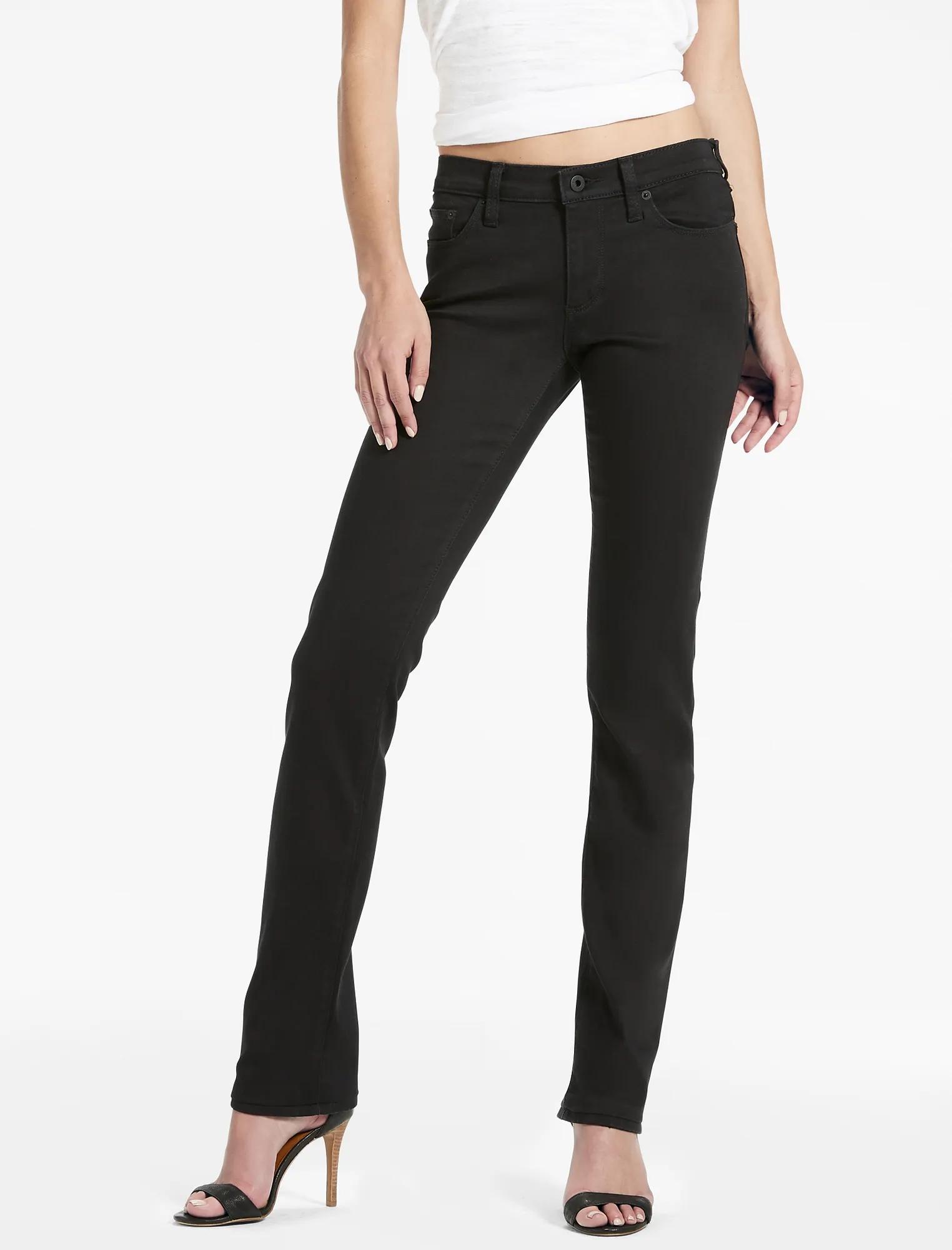 SWEET MID RISE STRAIGHT LEG JEAN IN BLACK AMBER, image 1