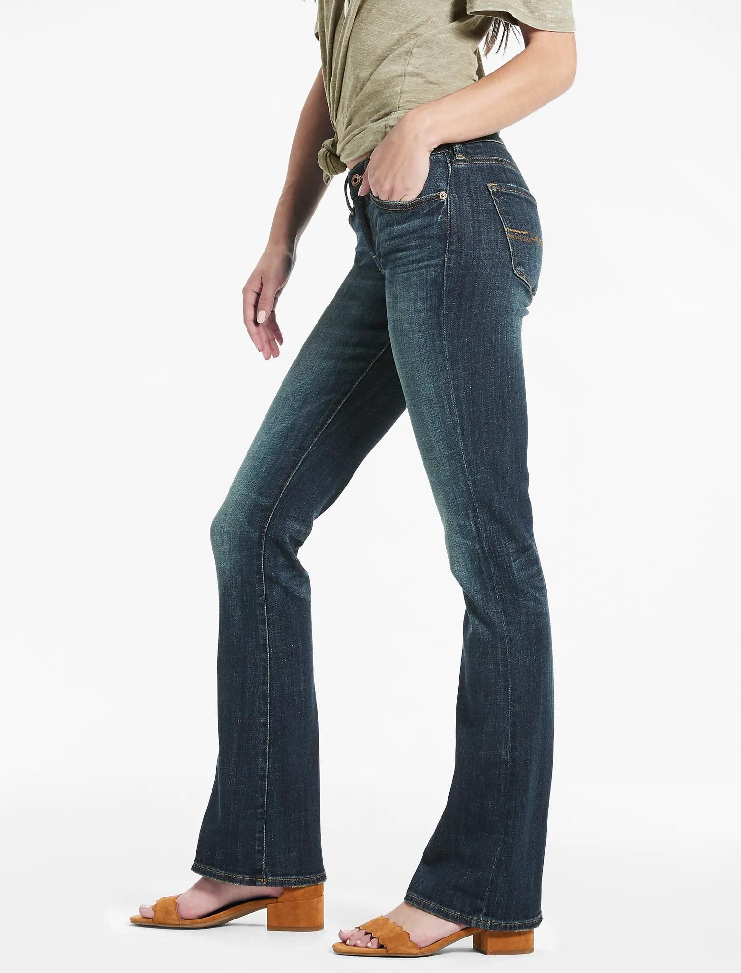 CHARLIE LOW RISE MINI BOOTCUT JEAN IN TIBURON, image 1