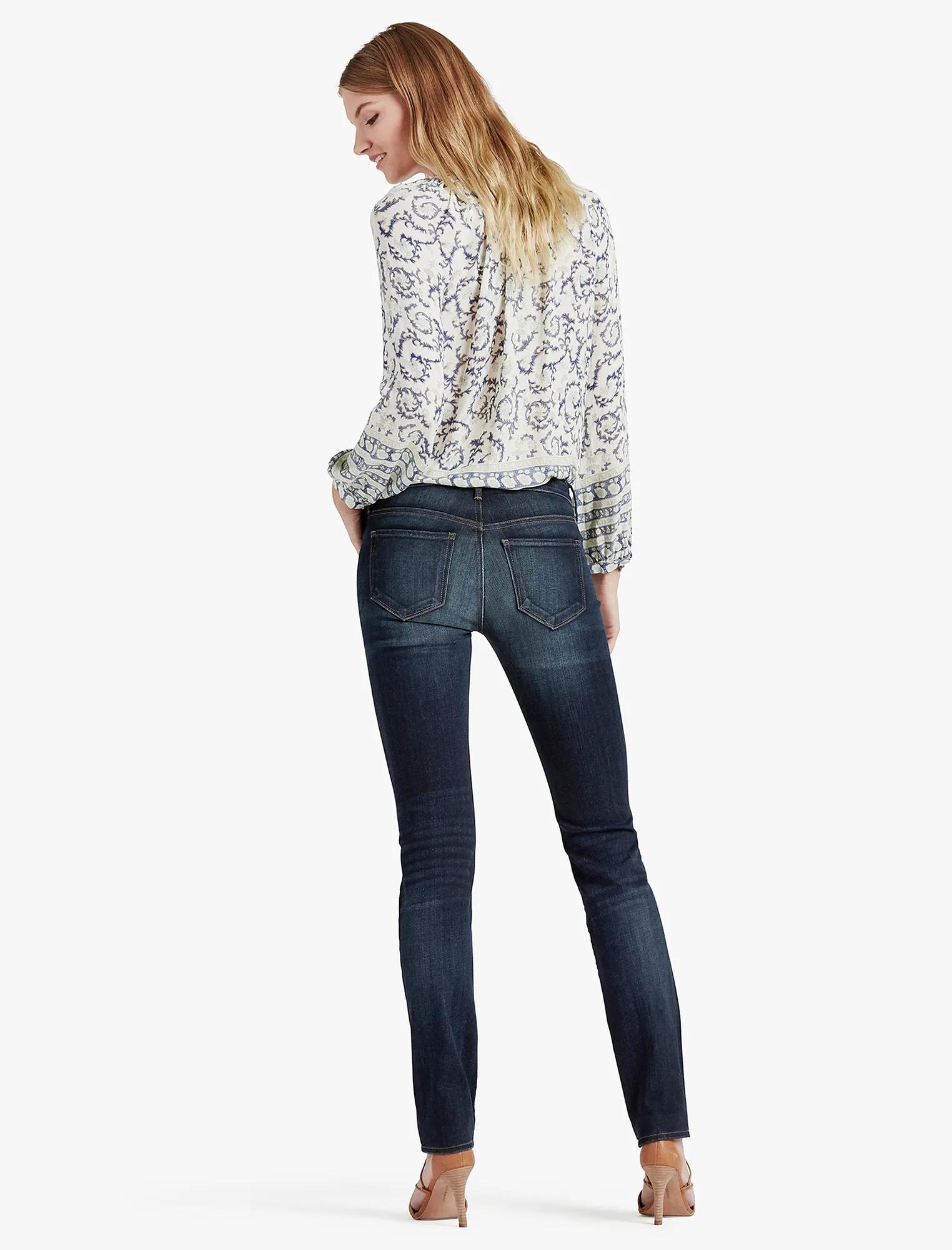 HAYDEN HIGH RISE SCULPTING STRAIGHT LEG JEAN, image 2
