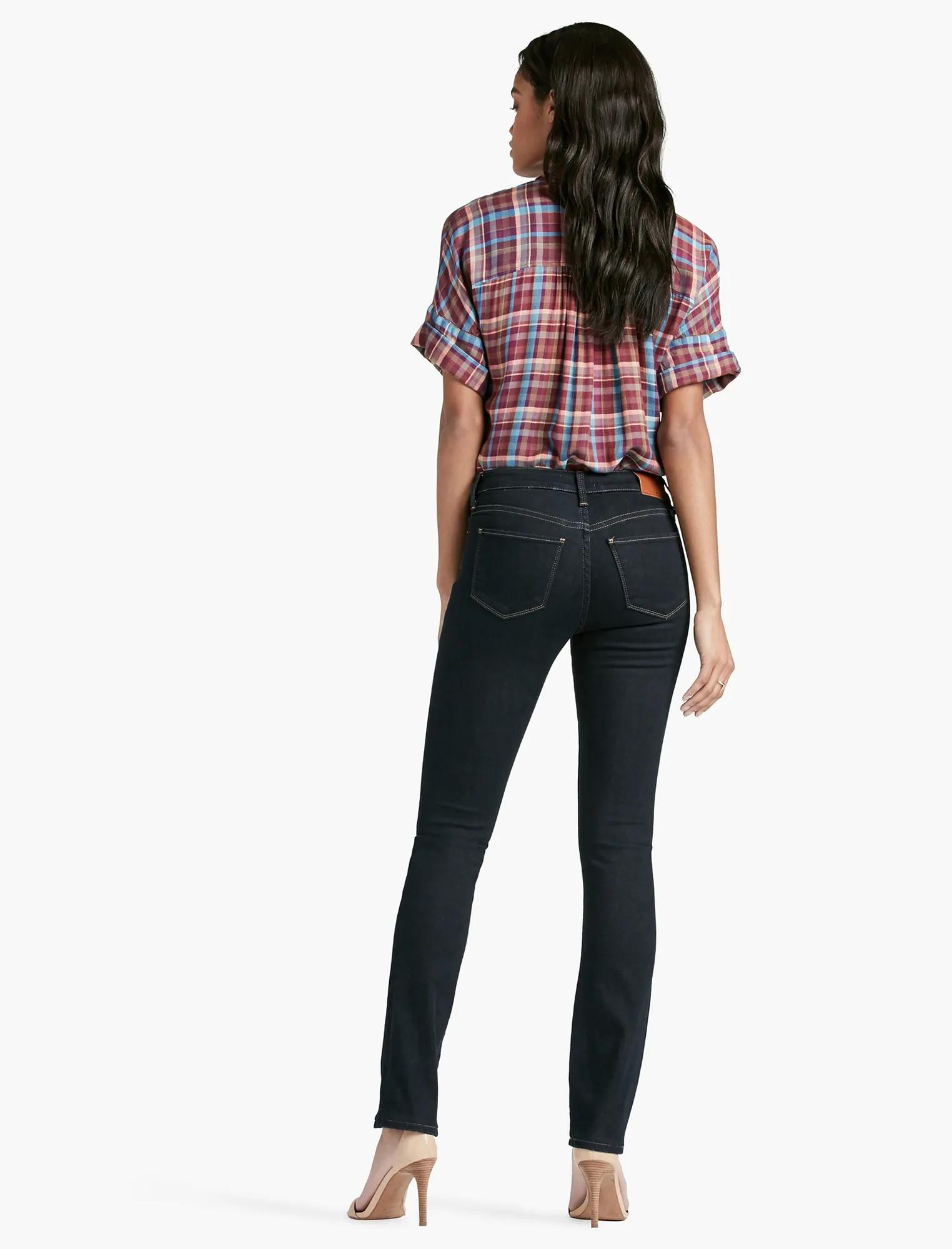 HAYDEN HIGH RISE SCULPTING STRAIGHT LEG JEAN IN LAKESHORE, image 3