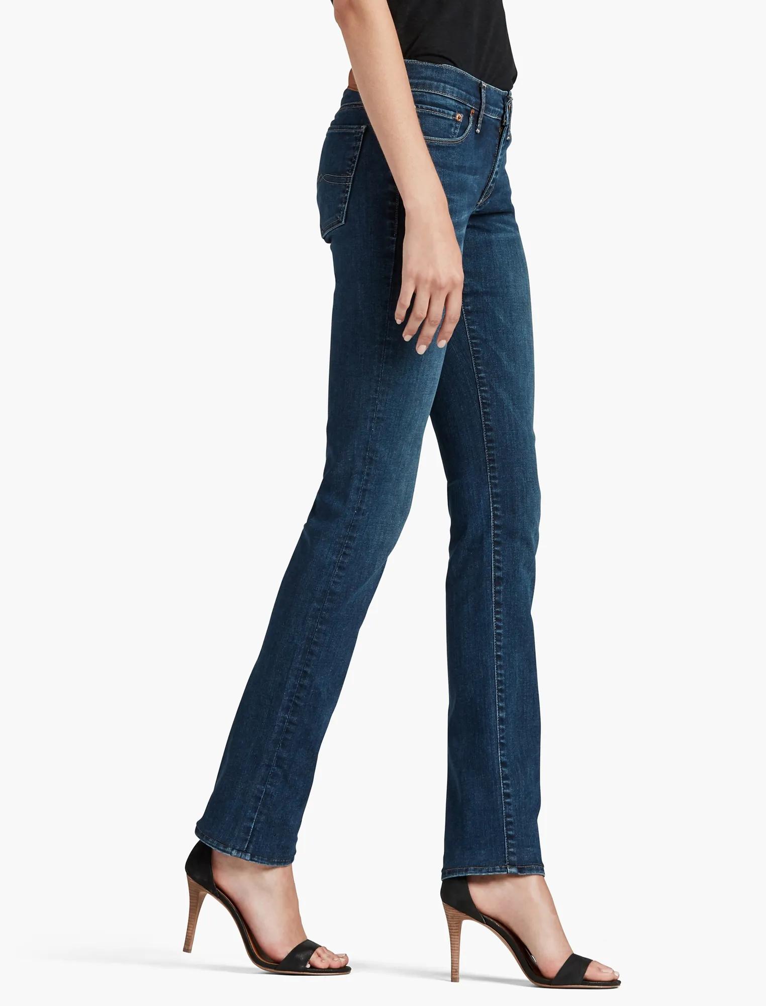 SWEET MID RISE STRAIGHT LEG JEAN IN LUCKY BLUE, image 1